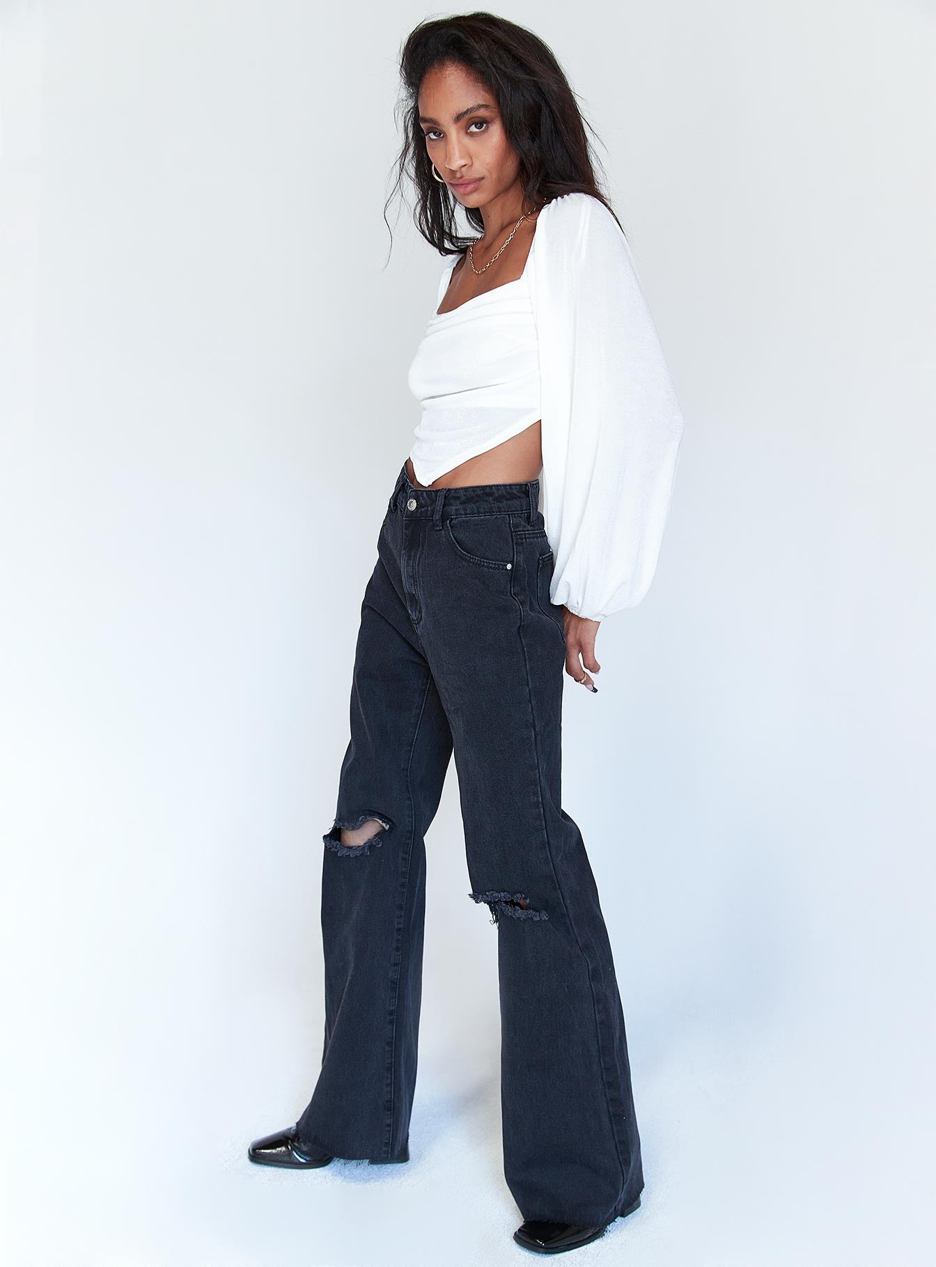 Londyn Denim Jeans Black-Oh Mollys