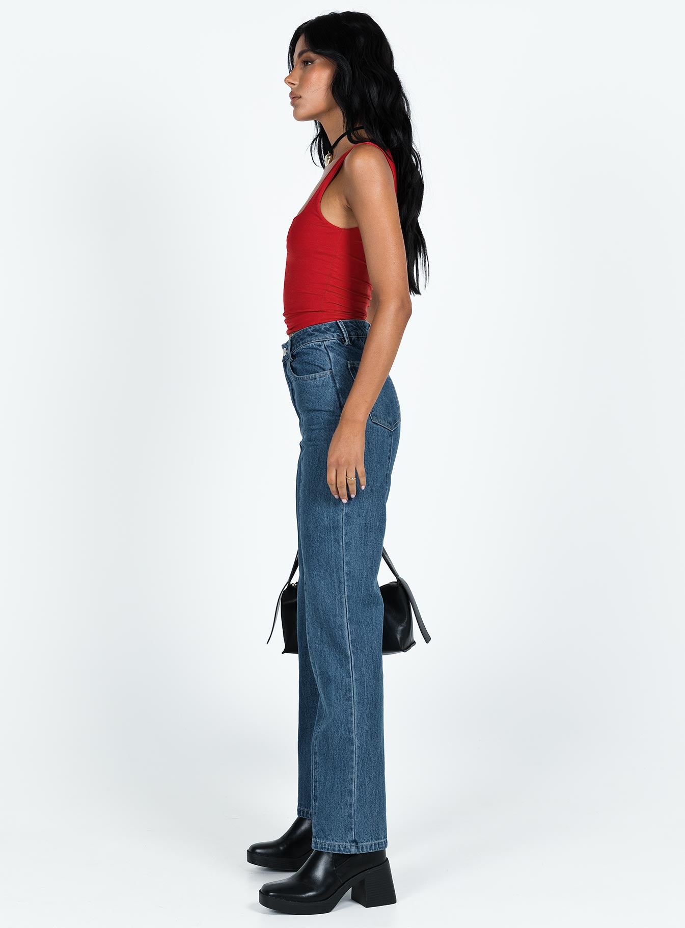 Kirk Straight Leg Jeans Dark Wash Denim-Oh Mollys