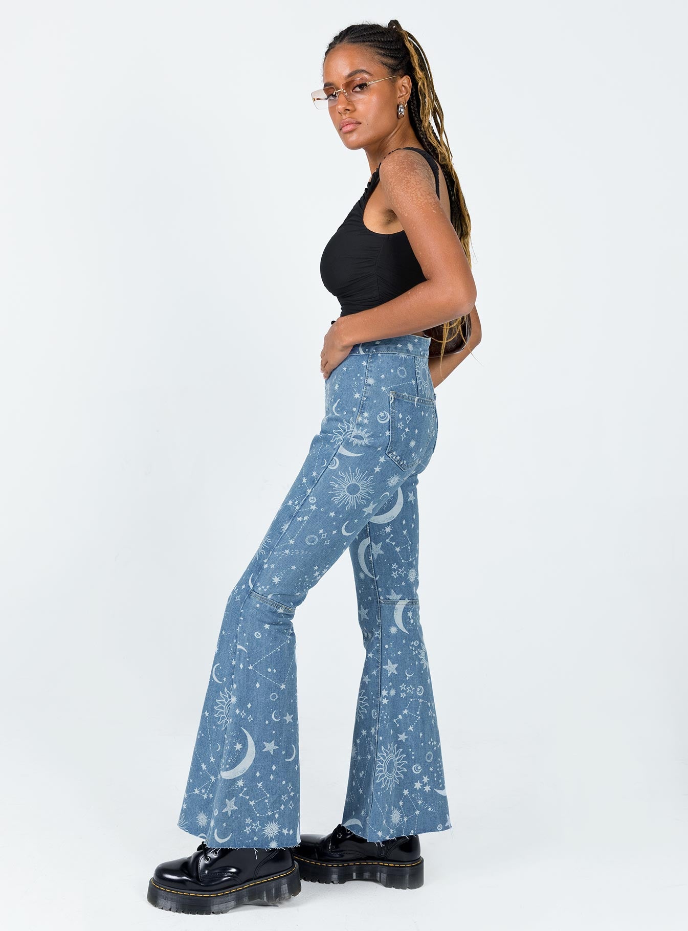 Kirra Flare Denim Jeans-Oh Mollys