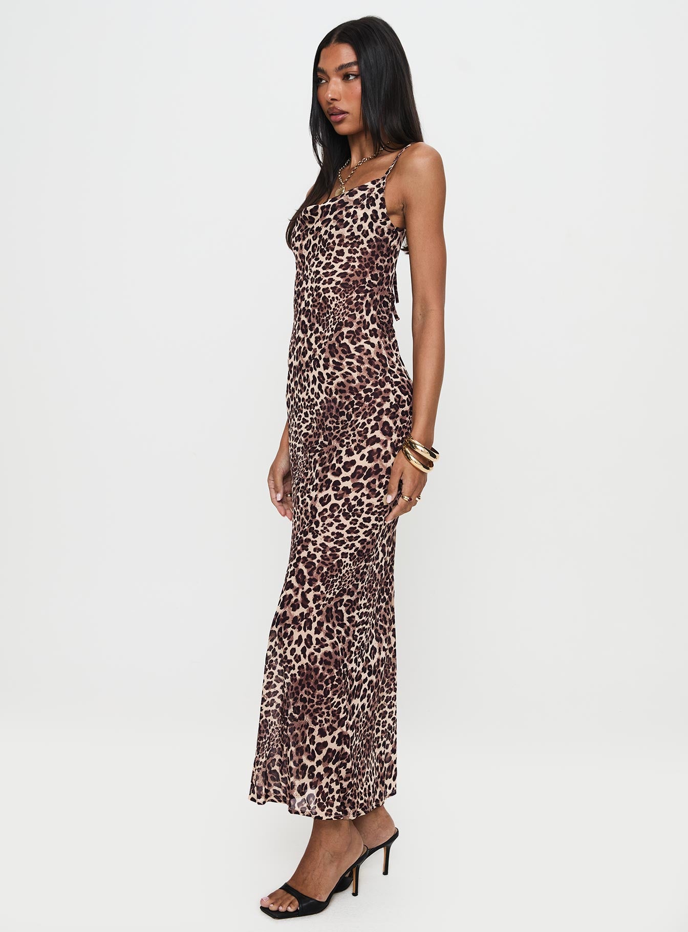 Paolina Maxi Dress Leopard-Oh Mollys