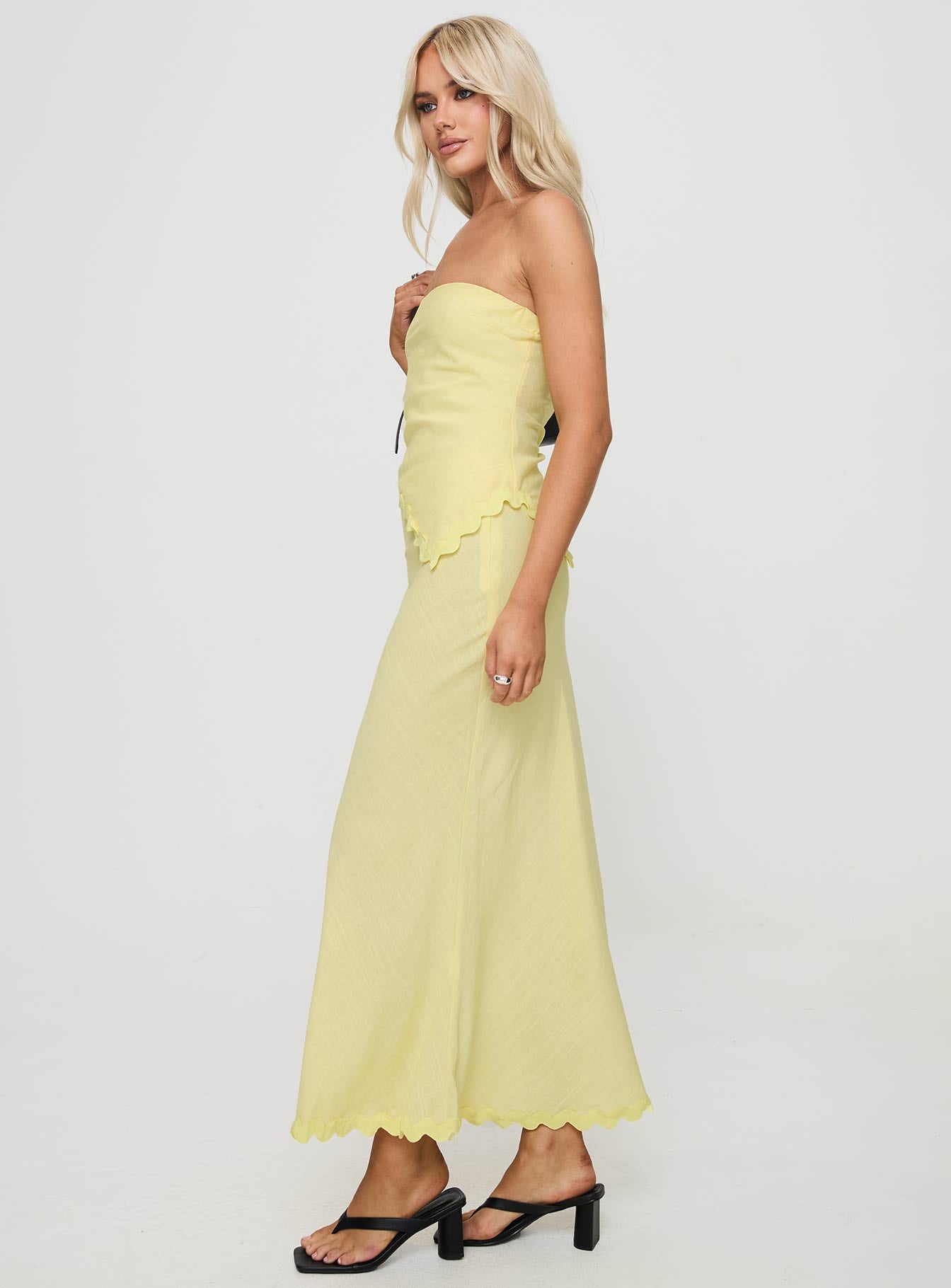Silvershore Maxi Skirt Yellow-Oh Mollys