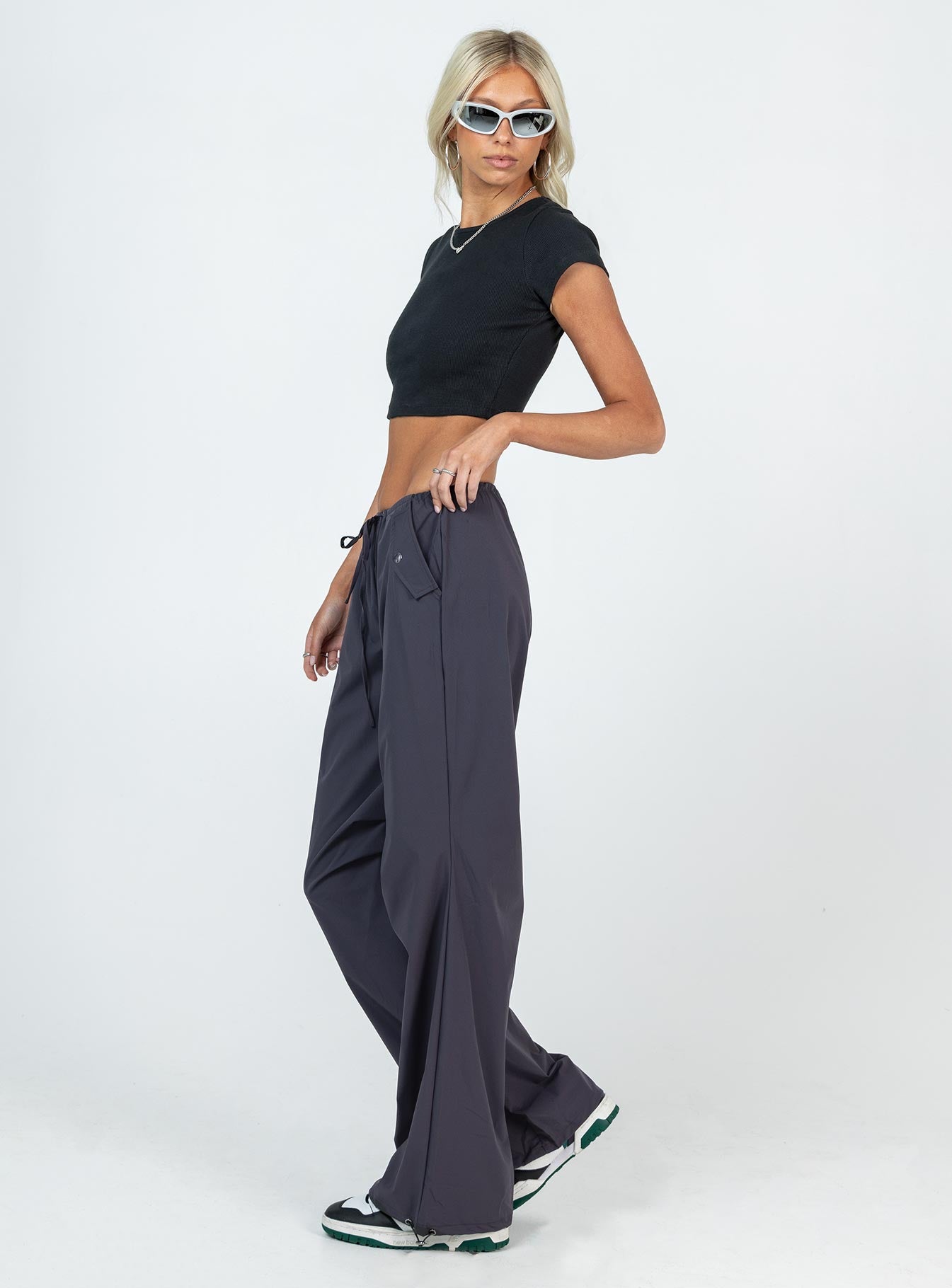 Snow Parachute Pants Slate Tall-Oh Mollys