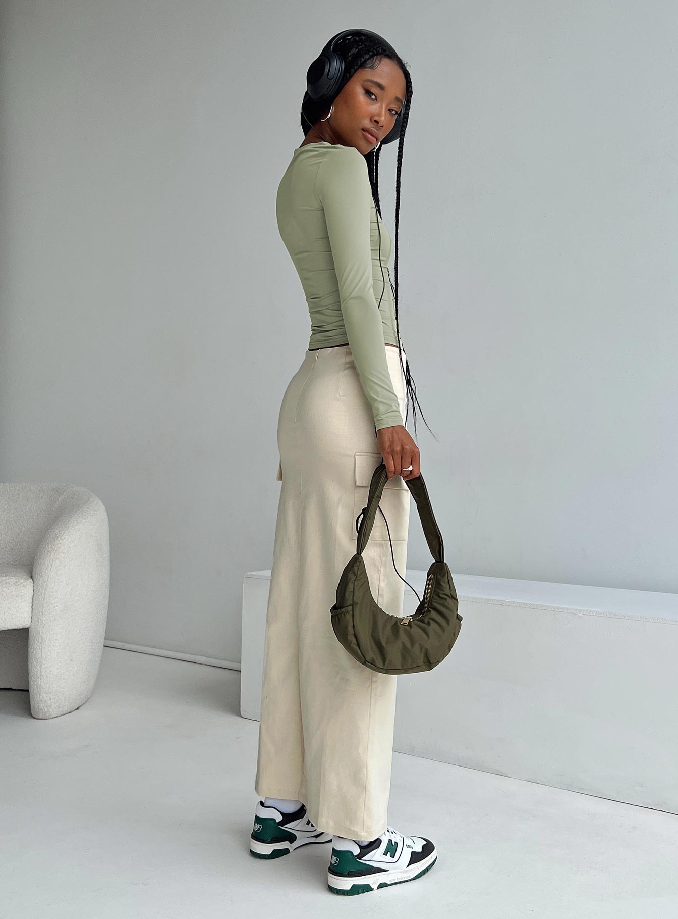 My Girl Maxi Skirt Beige-Oh Mollys