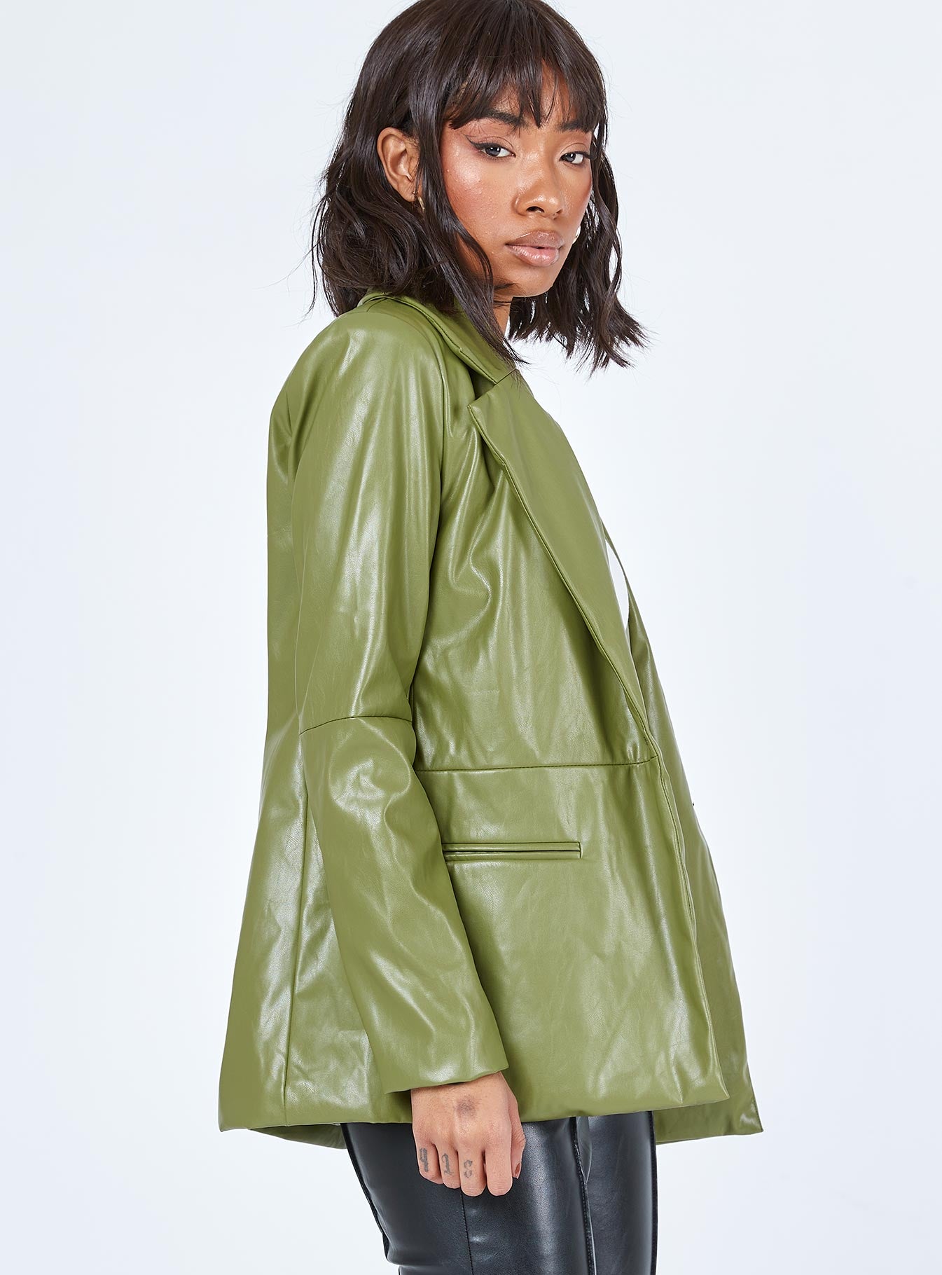 Morrison PU Blazer Green-Oh Mollys