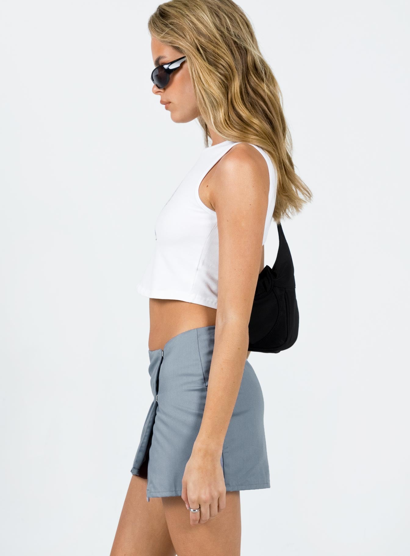 Motel Rhory Skirt Light Grey-Oh Mollys