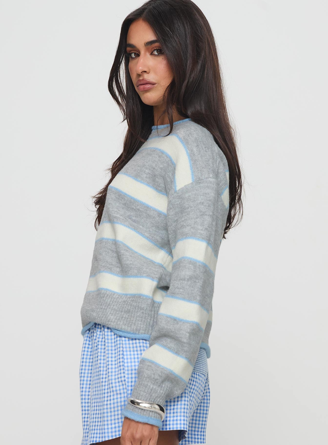 Clydie Knit Sweater Grey-Oh Mollys