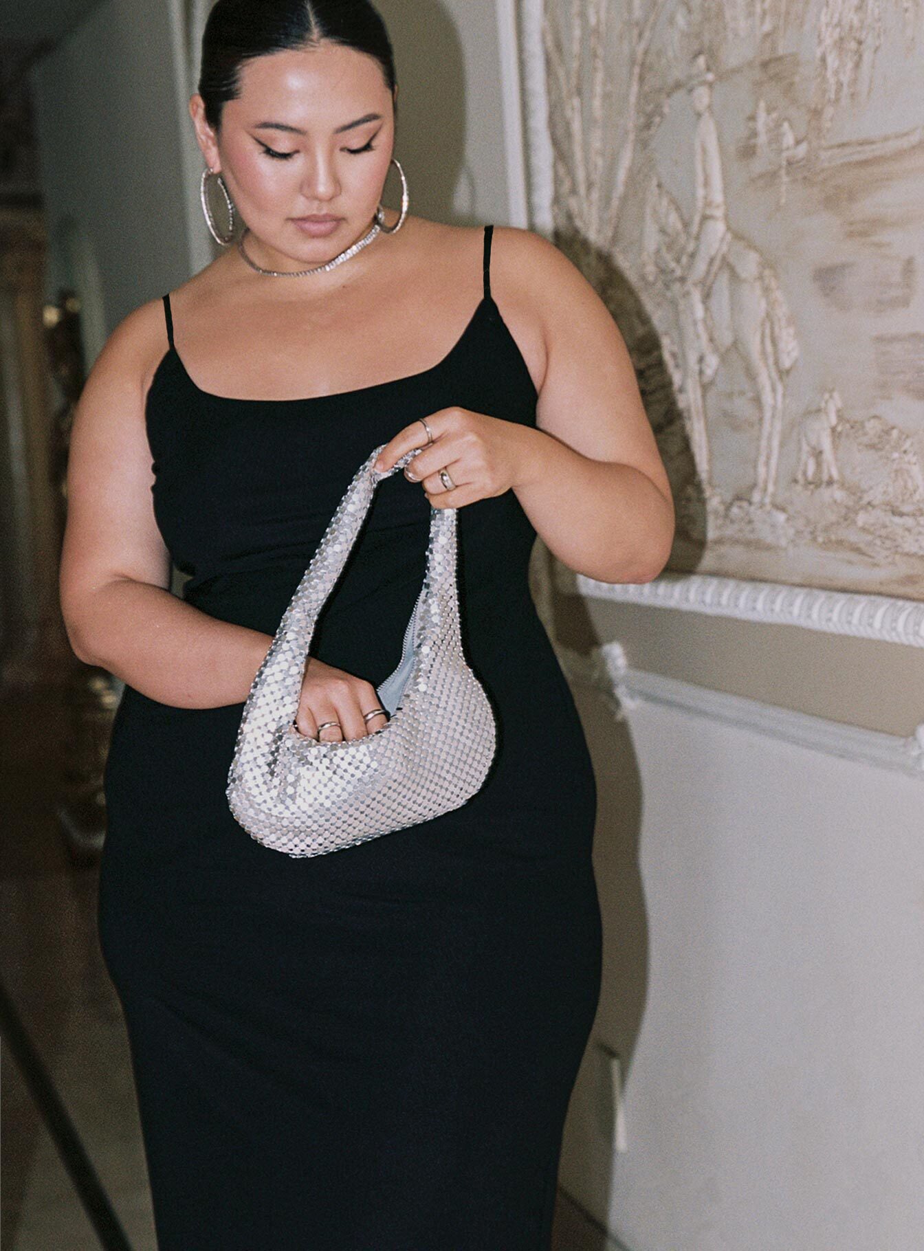 Knox Maxi Dress Black Curve-Oh Mollys