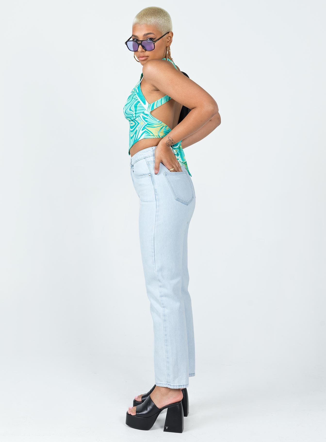 Cedar Straight Leg Denim Jeans-Oh Mollys