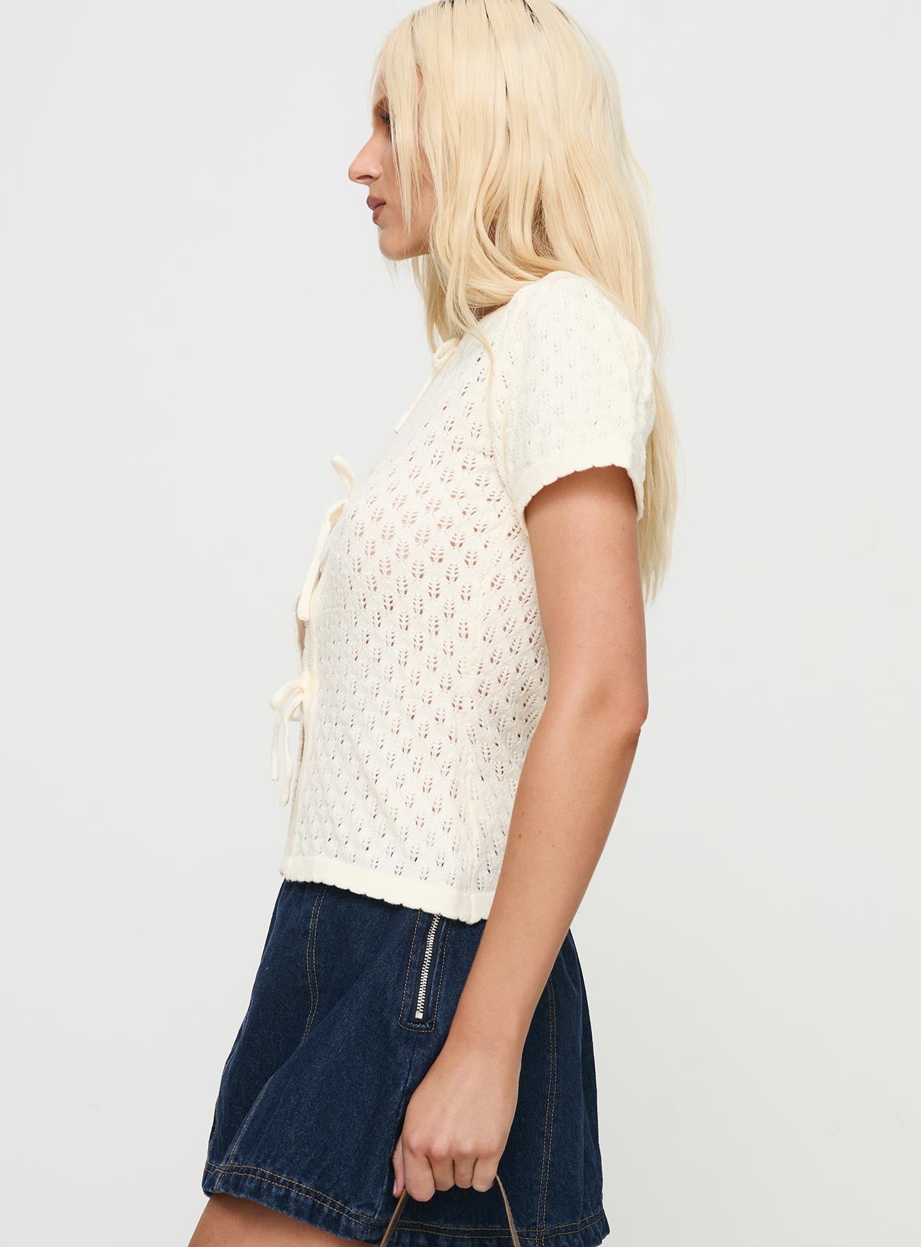 Mari Knit Top Cream-Oh Mollys
