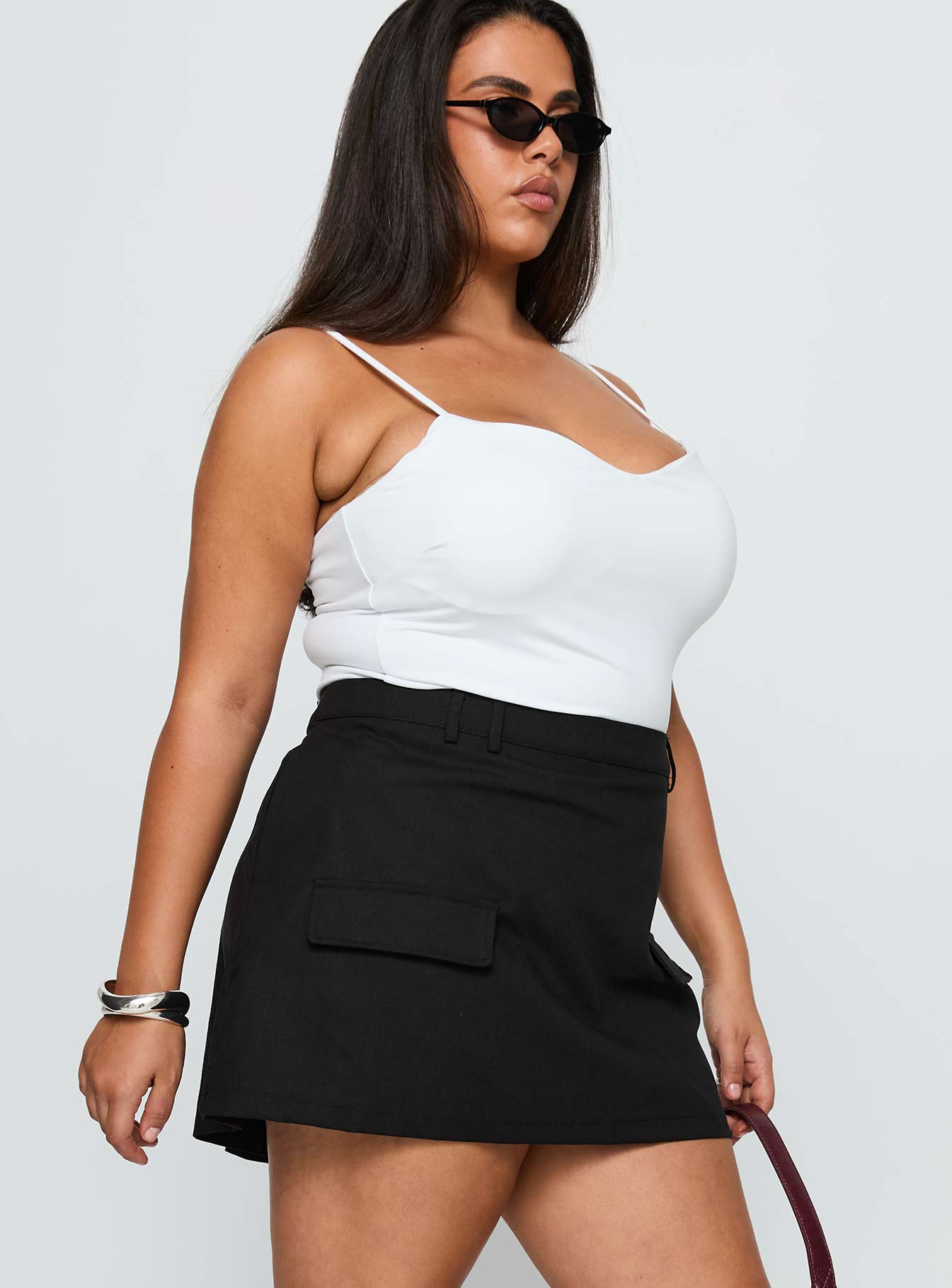 Essentially Skort Black Curve-Oh Mollys
