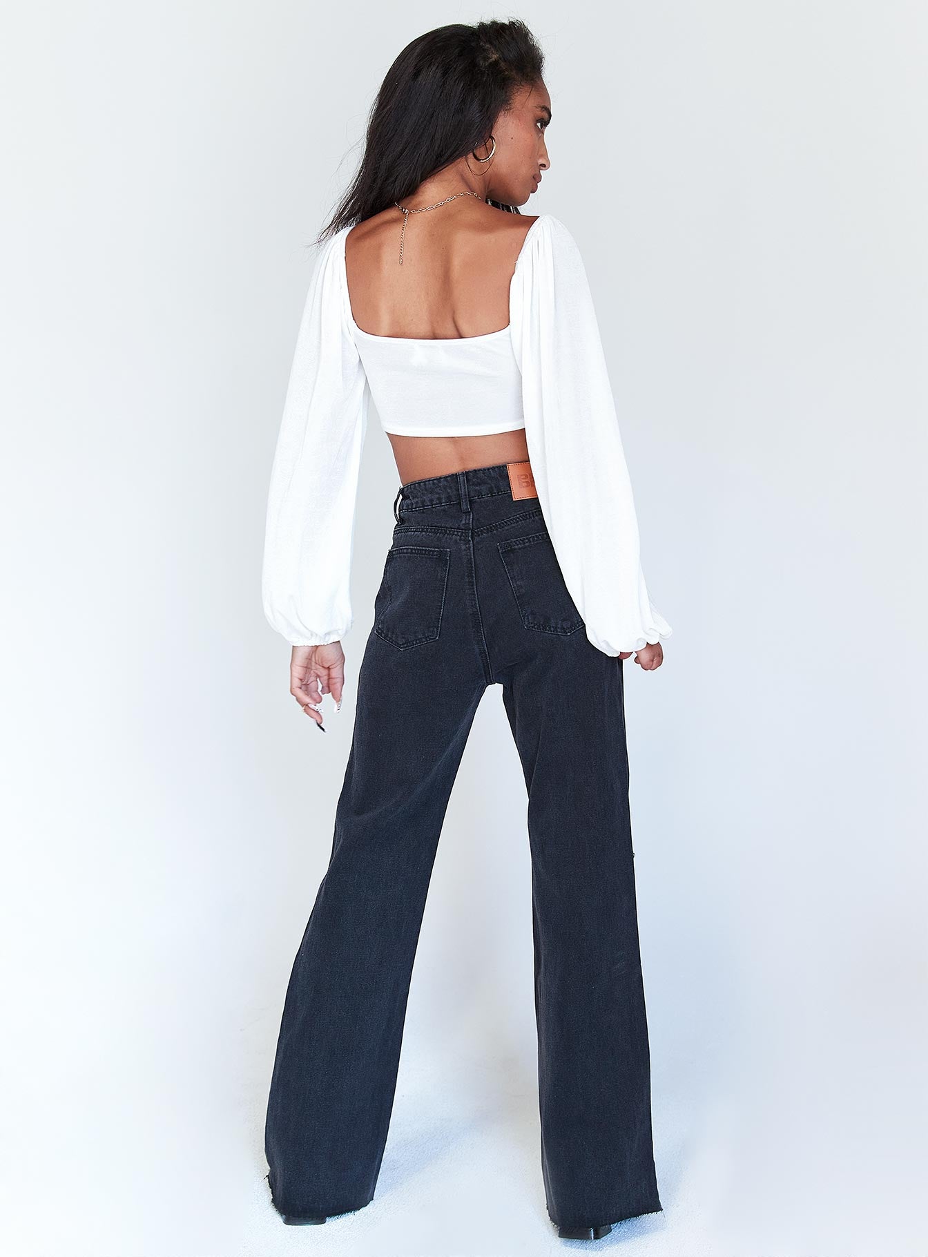 Londyn Denim Jeans Black-Oh Mollys