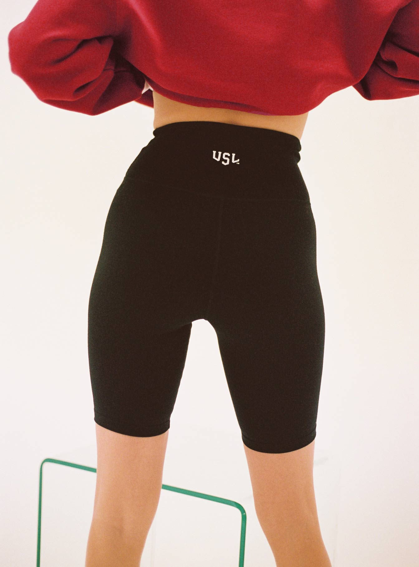Harvard University Bike Shorts Black-Oh Mollys