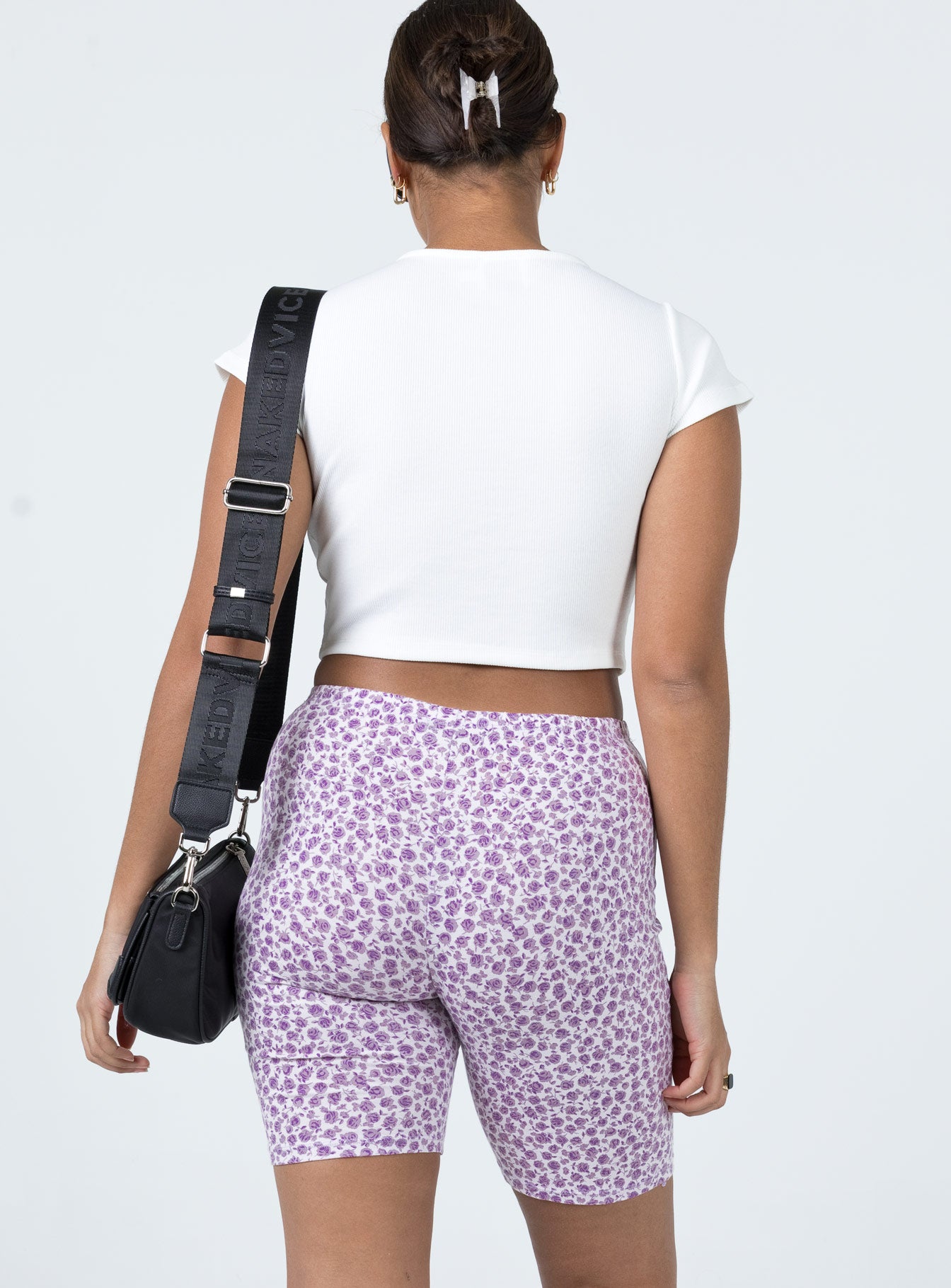 Motel Cycle Short Ditsy Rose Lilac-Oh Mollys