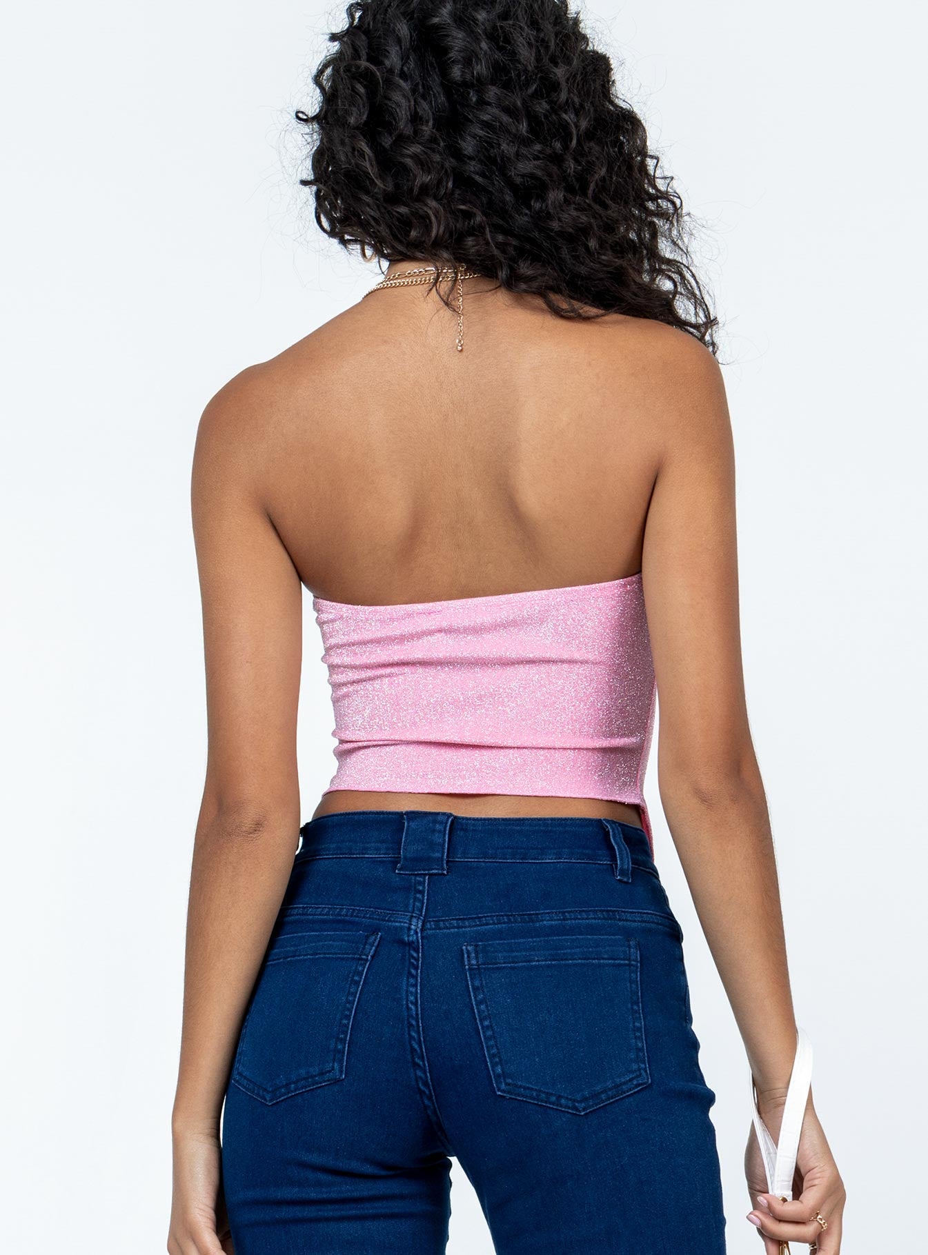 Carrow Strapless Top Pink-Oh Mollys