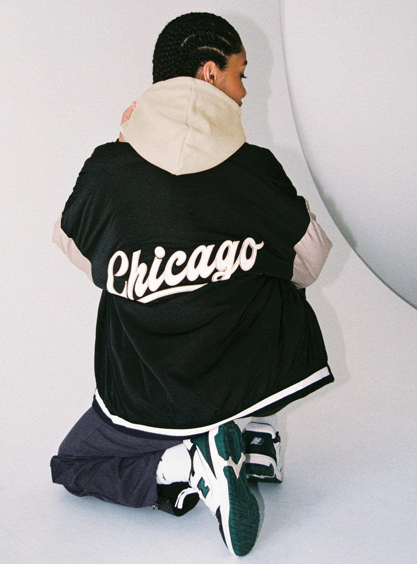 Chicago Bomber Jacket Black-Oh Mollys