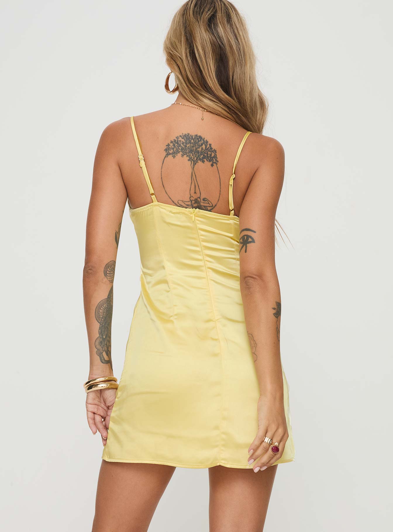 Dale Mini Dress Lemon-Oh Mollys
