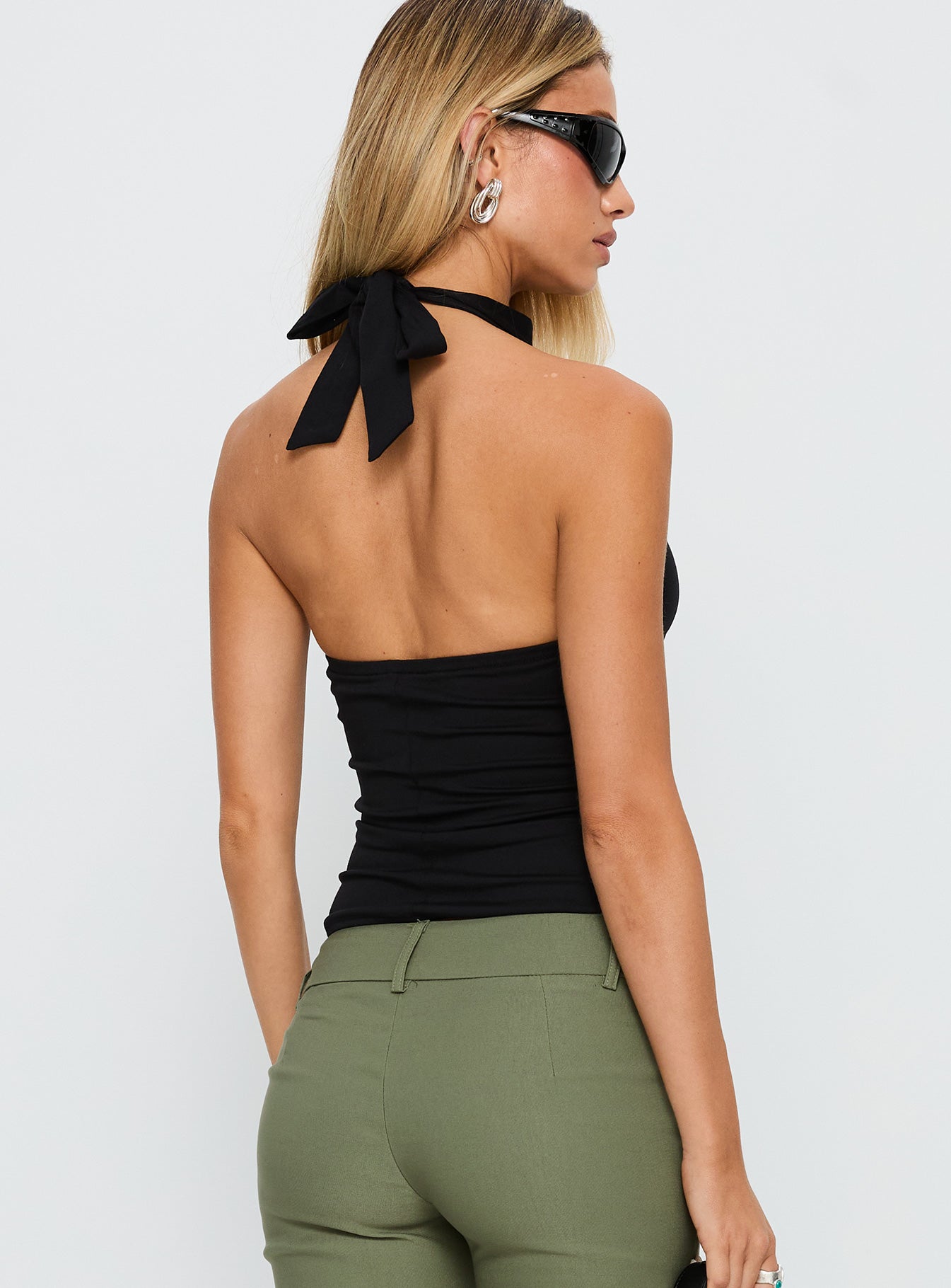 Merril Halter Top Black-Oh Mollys
