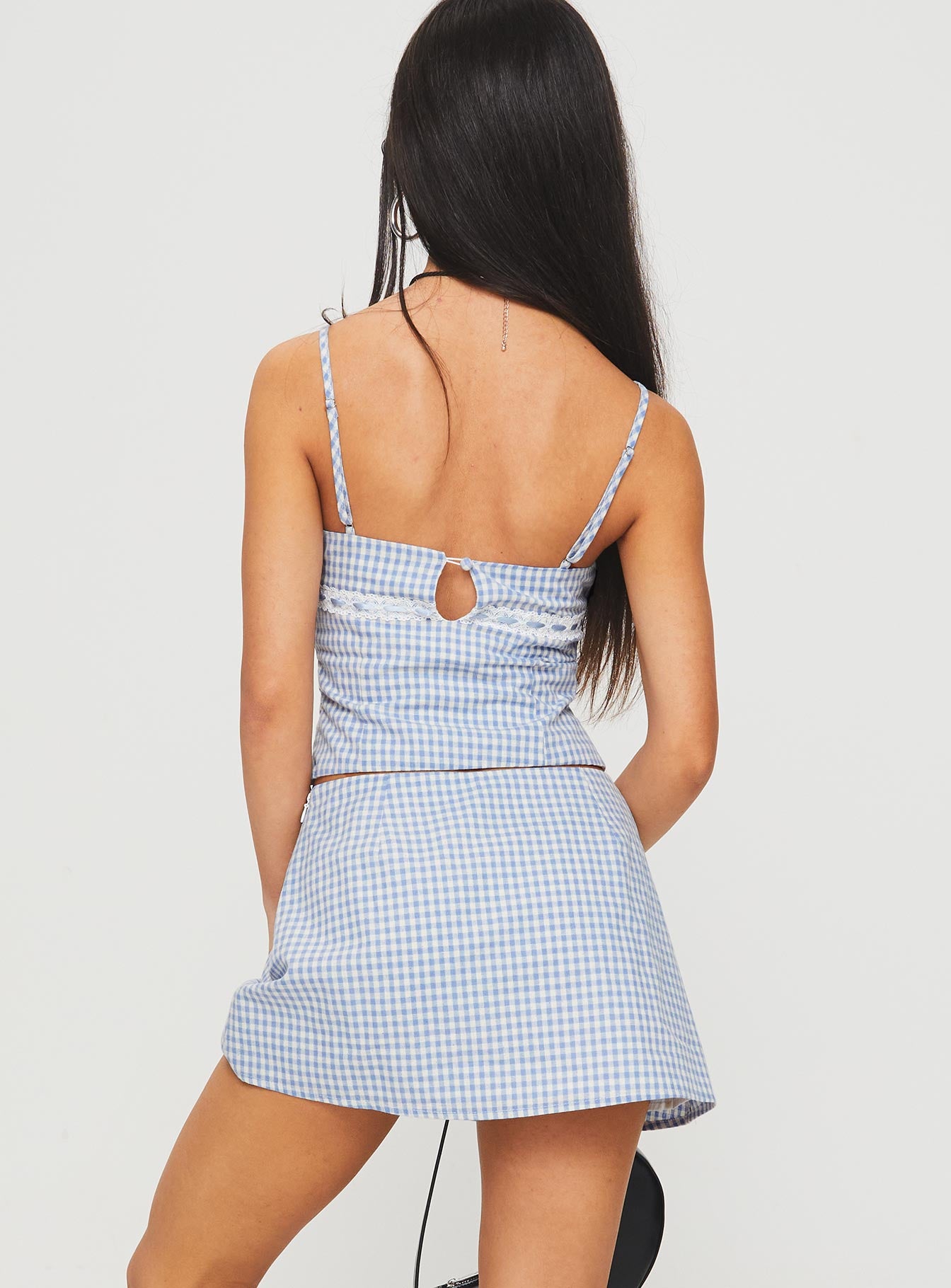 Daydreaming Gingham Set Blue / White-Oh Mollys