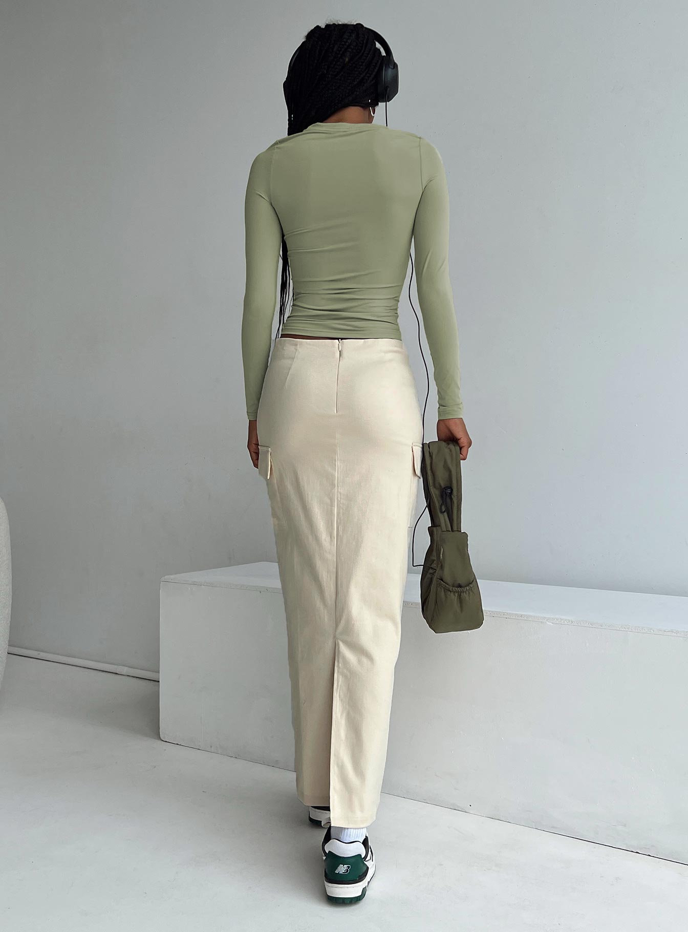 My Girl Maxi Skirt Beige-Oh Mollys