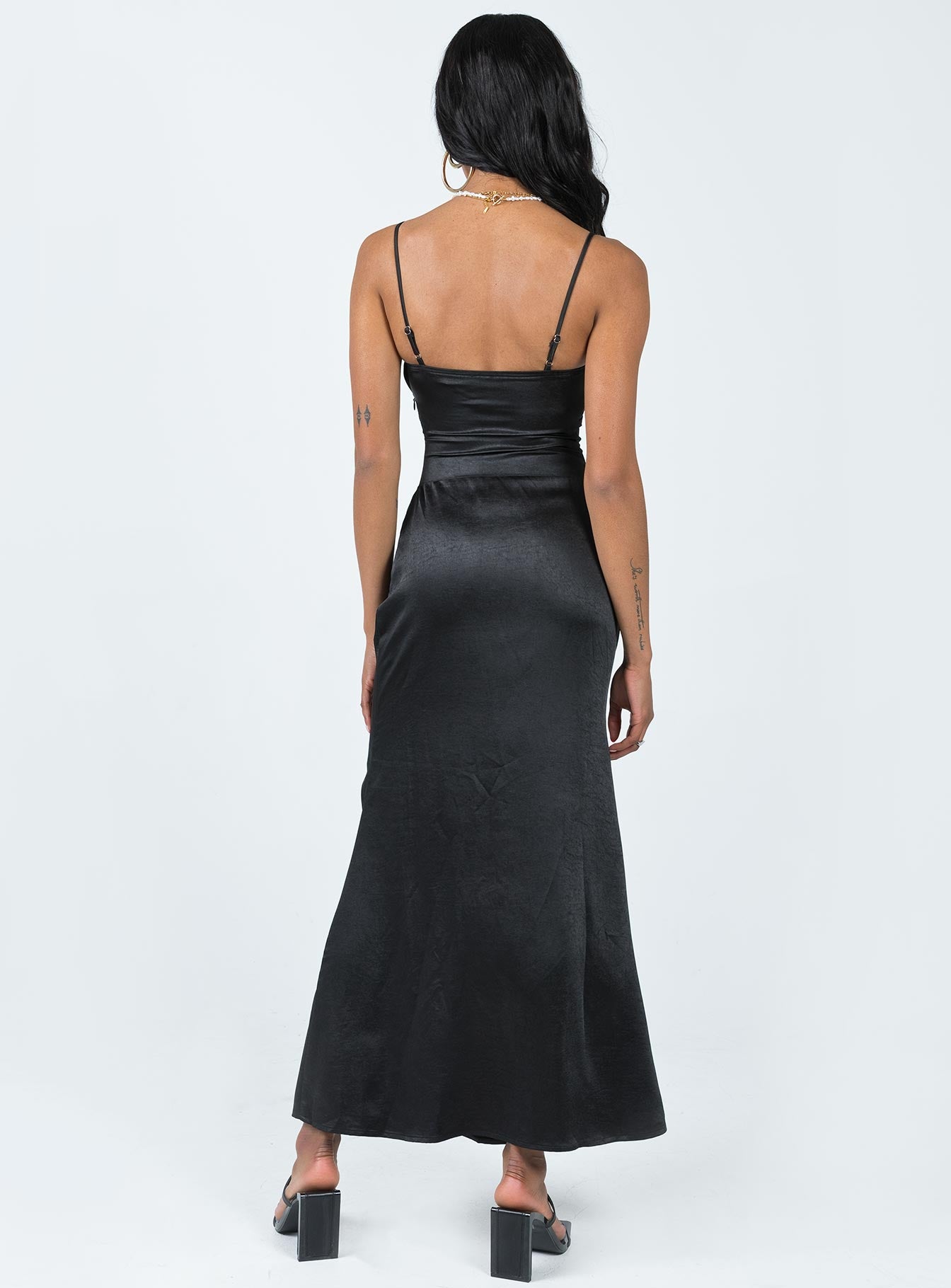 Carol Maxi Dress Black-Oh Mollys