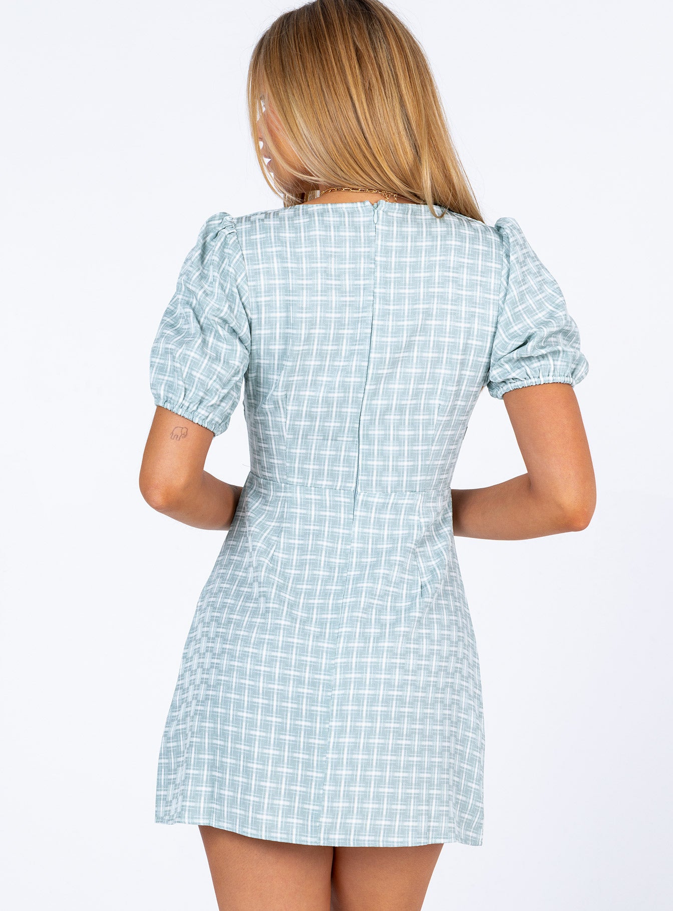 Skylar Rose Mini Dress Green-Oh Mollys