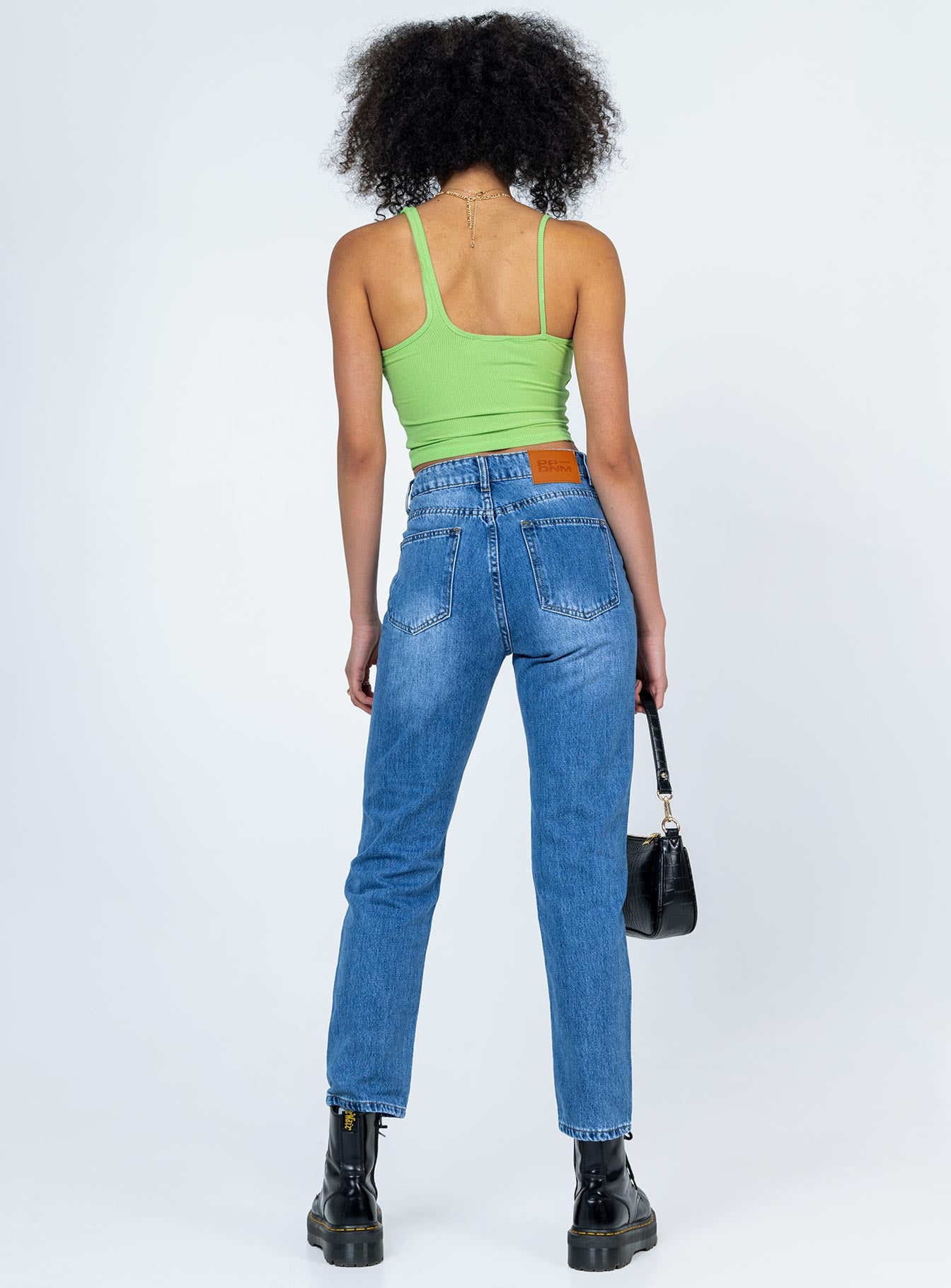 Khaled Skinny Mid Wash Denim Jeans-Oh Mollys