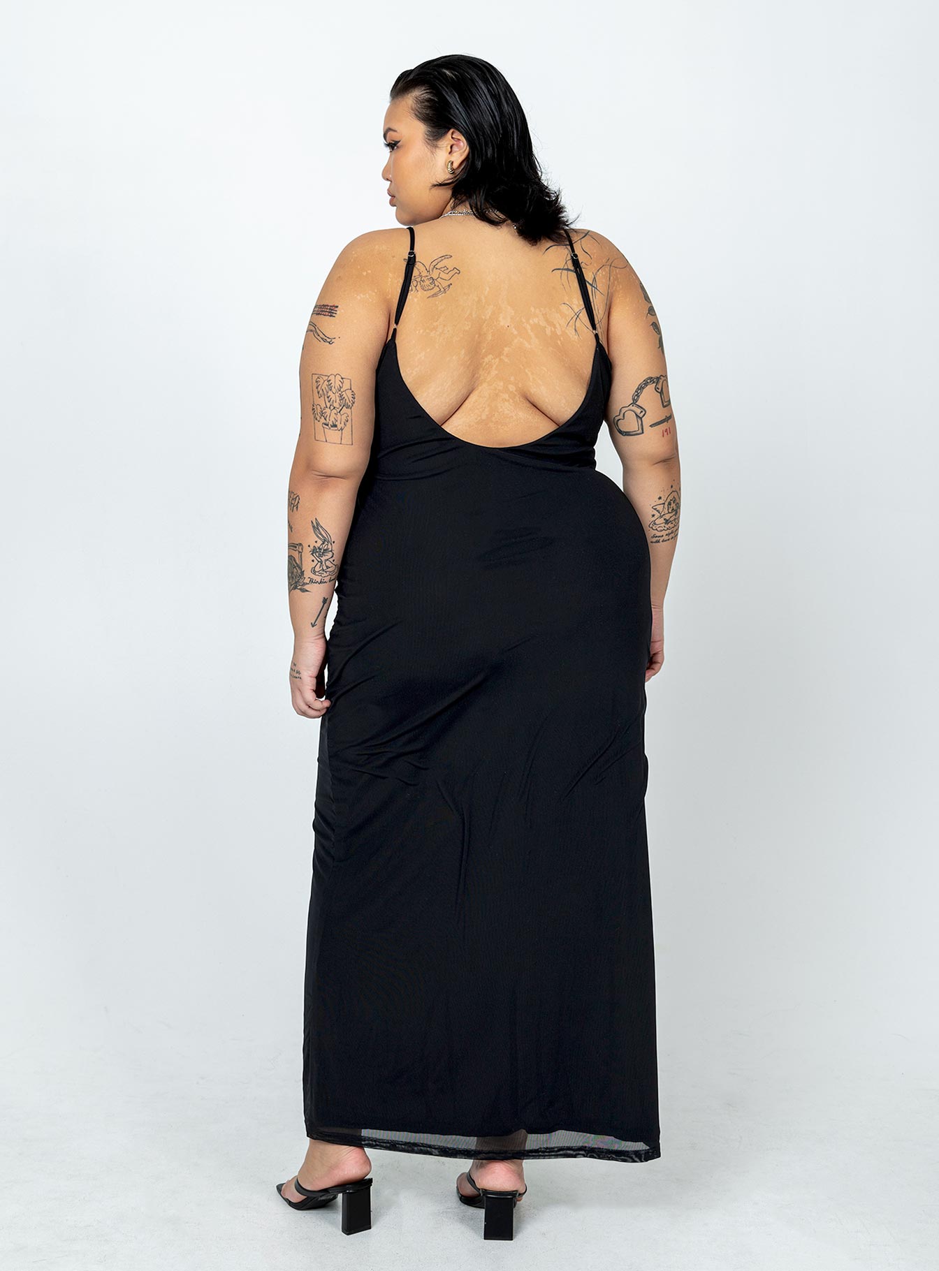Knox Maxi Dress Black Curve-Oh Mollys