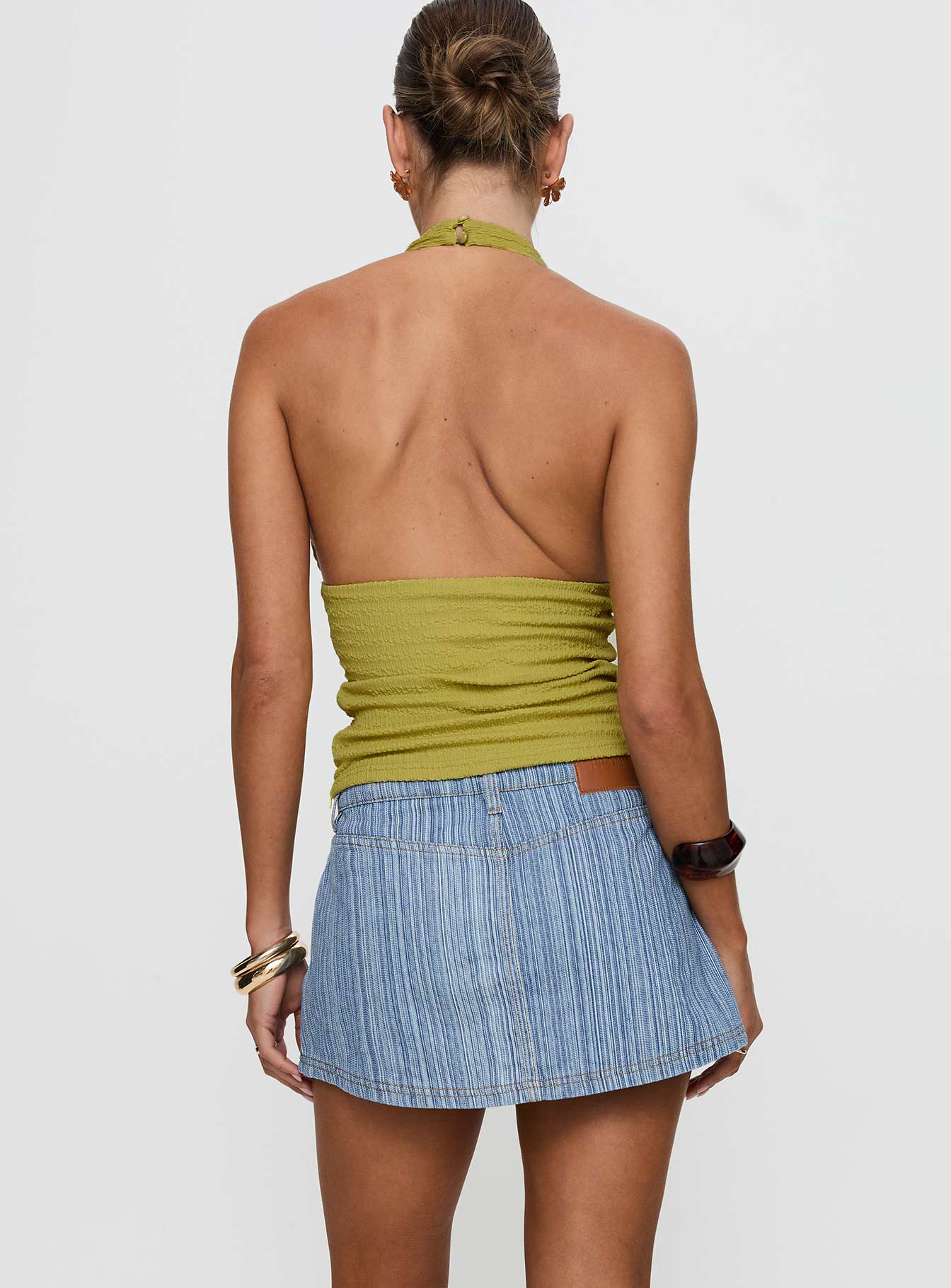 Preslie Skort Blue Stripe-Oh Mollys