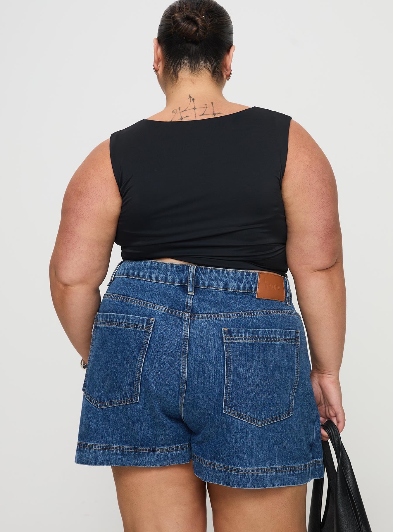 Gazelle Denim Skort Mid Wash Curve-Oh Mollys