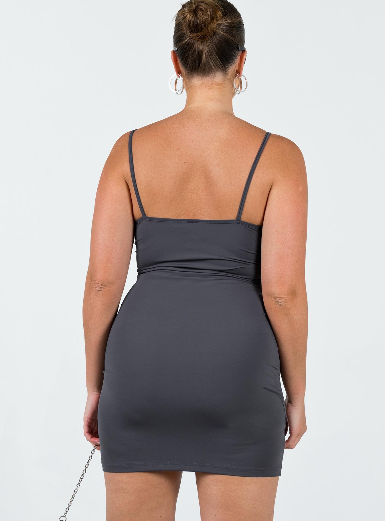 Geary Mini Dress Grey-Oh Mollys