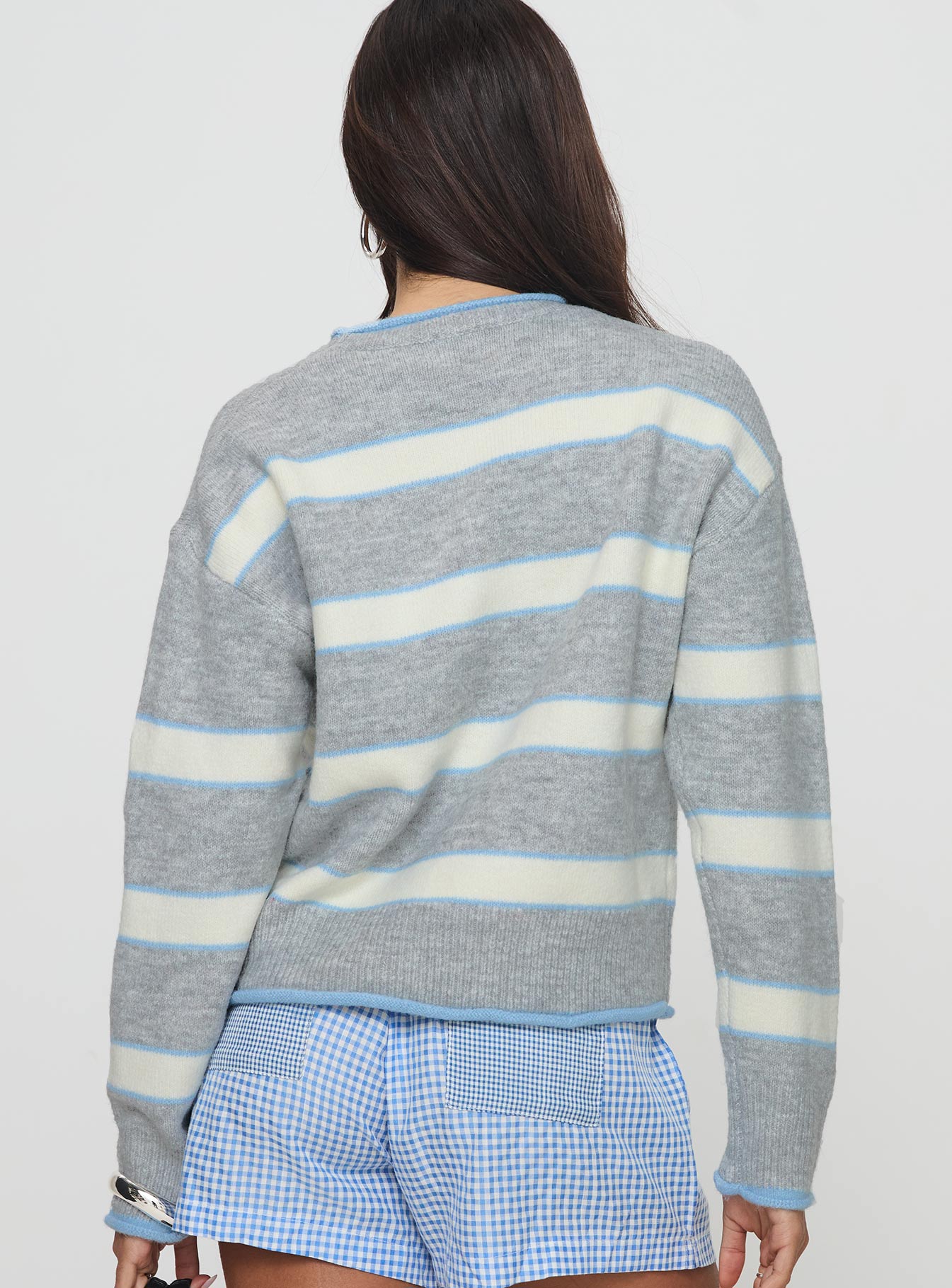 Clydie Knit Sweater Grey-Oh Mollys