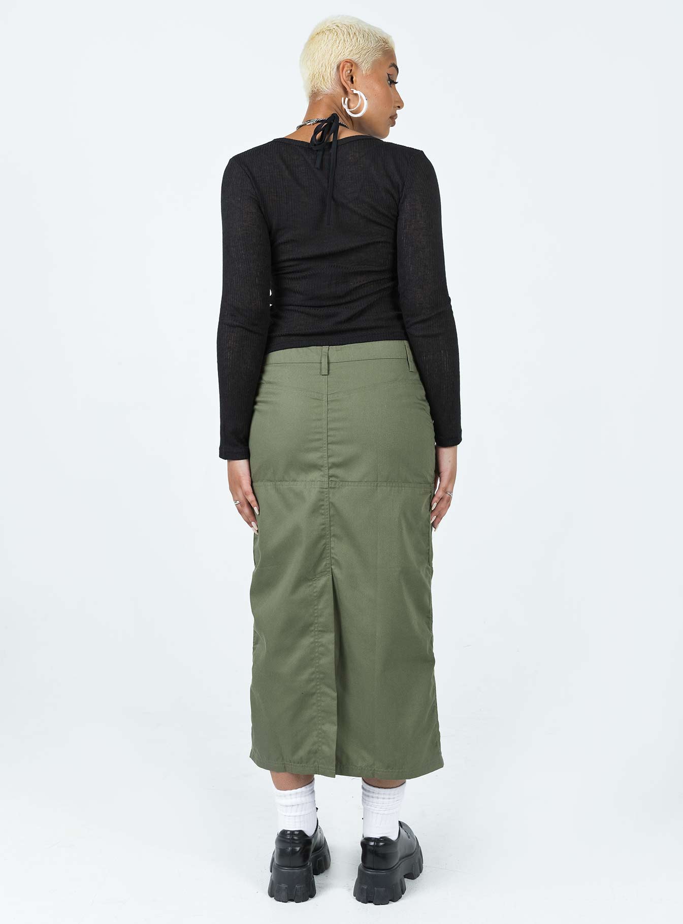 Motel Widya Skirt Dark Olive-Oh Mollys