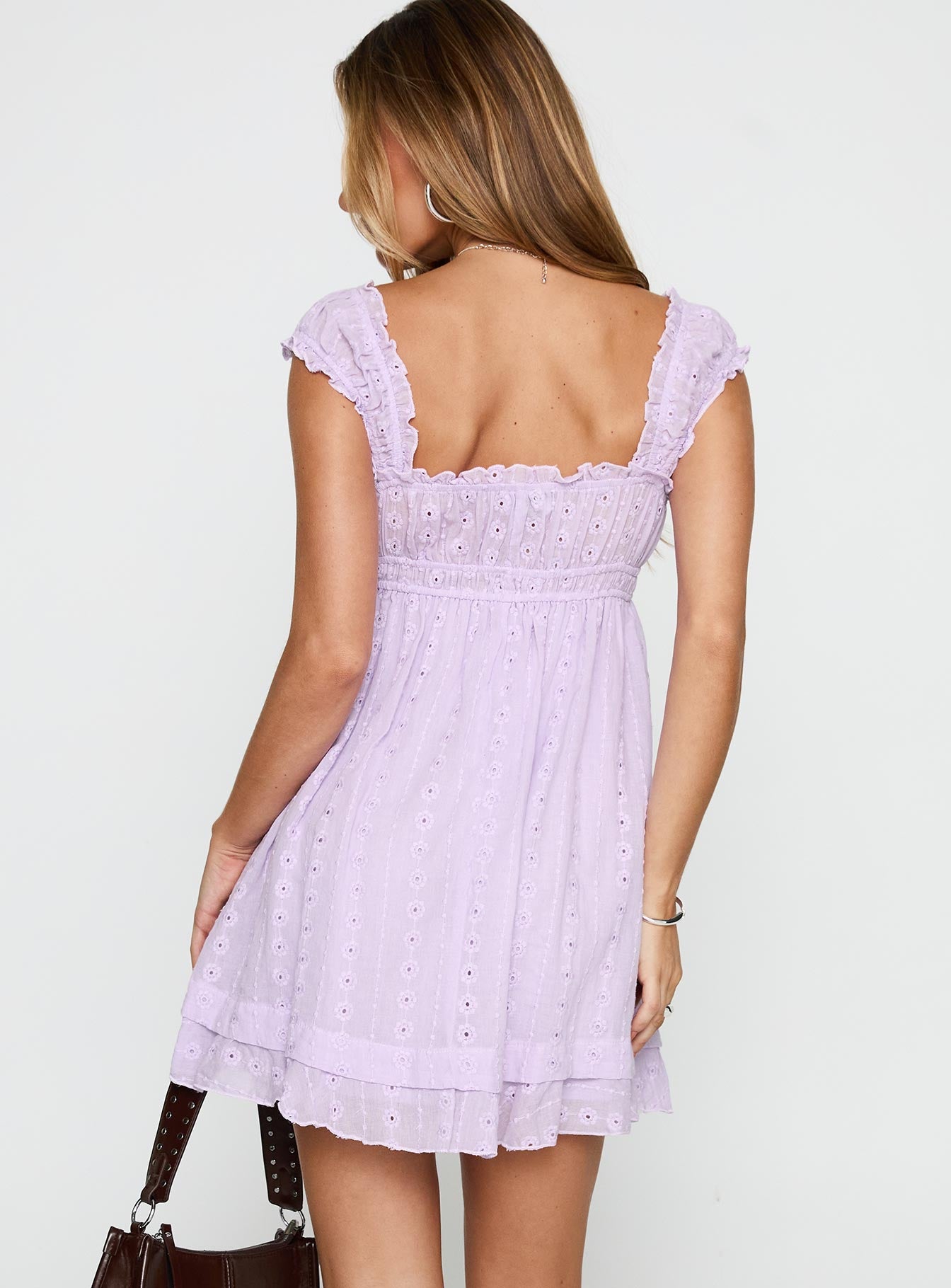 Carlita Mini Dress Lilac-Oh Mollys