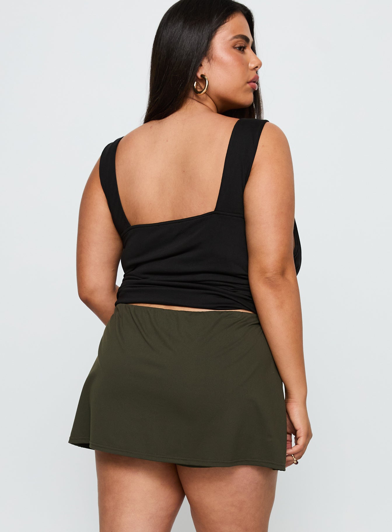 For The Thrill Skort Green Curve-Oh Mollys