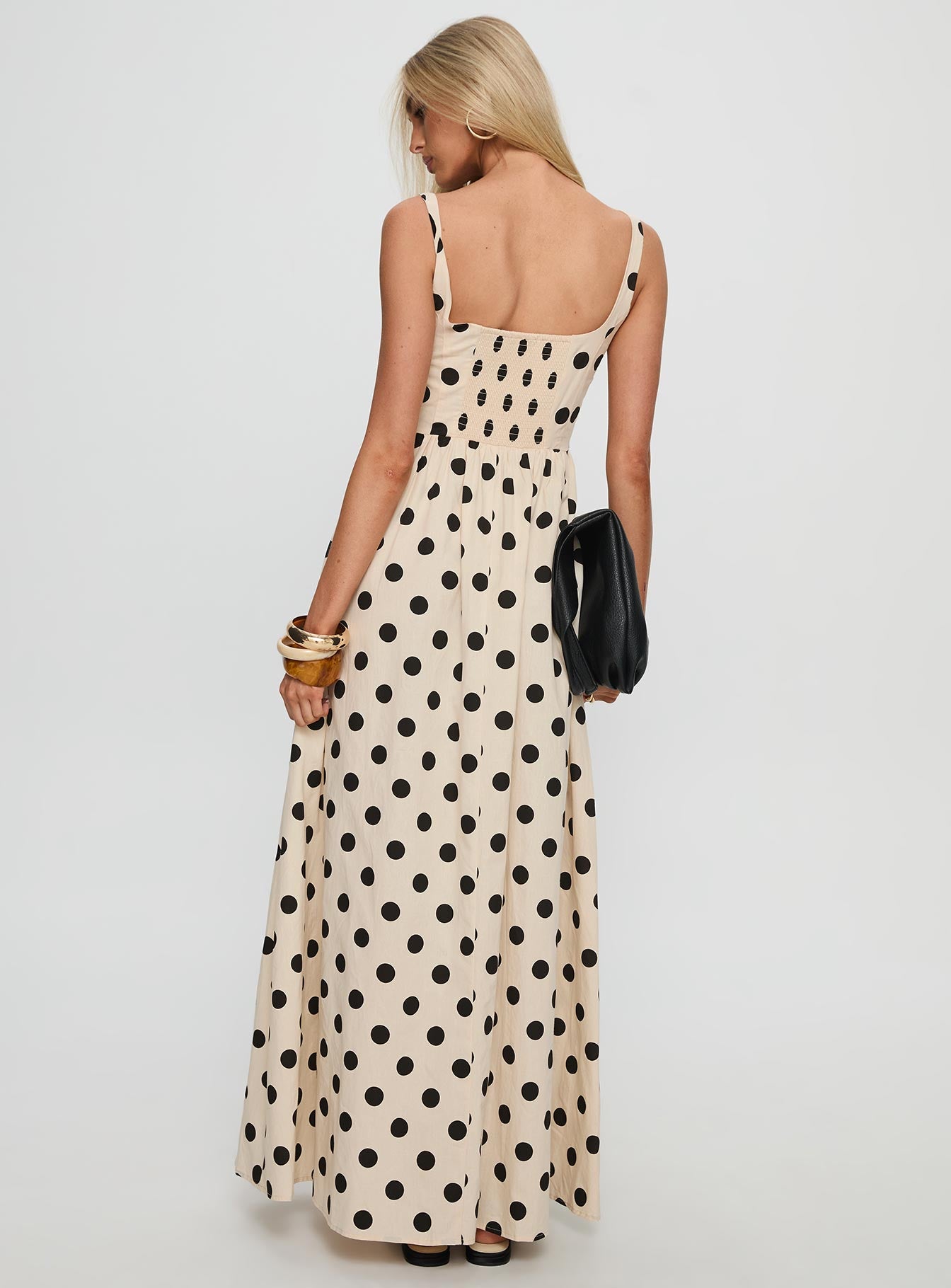 Cartmel Maxi Dress Cream / Polka Dot-Oh Mollys