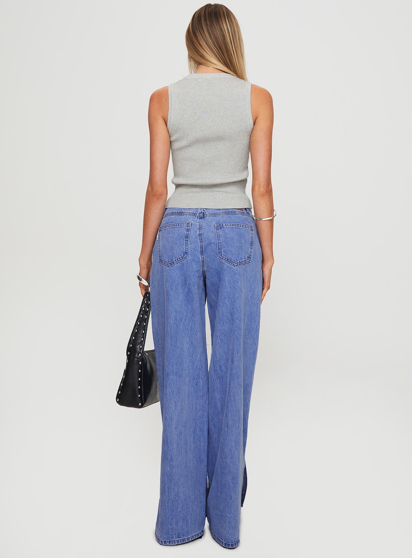 Lorinzo Low Rise Jeans Electric Blue-Oh Mollys