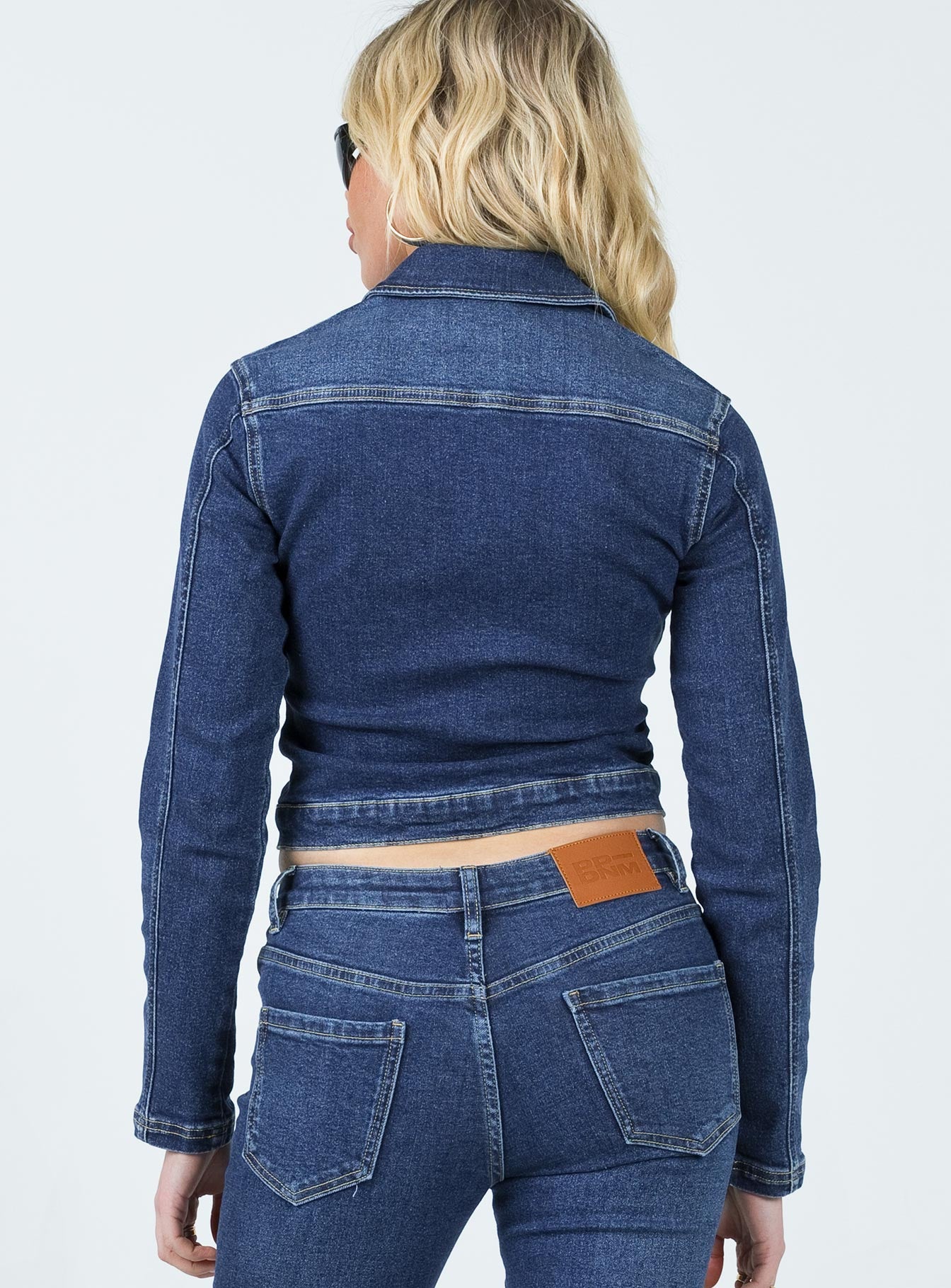 Korvi Denim Jacket Dark Blue-Oh Mollys