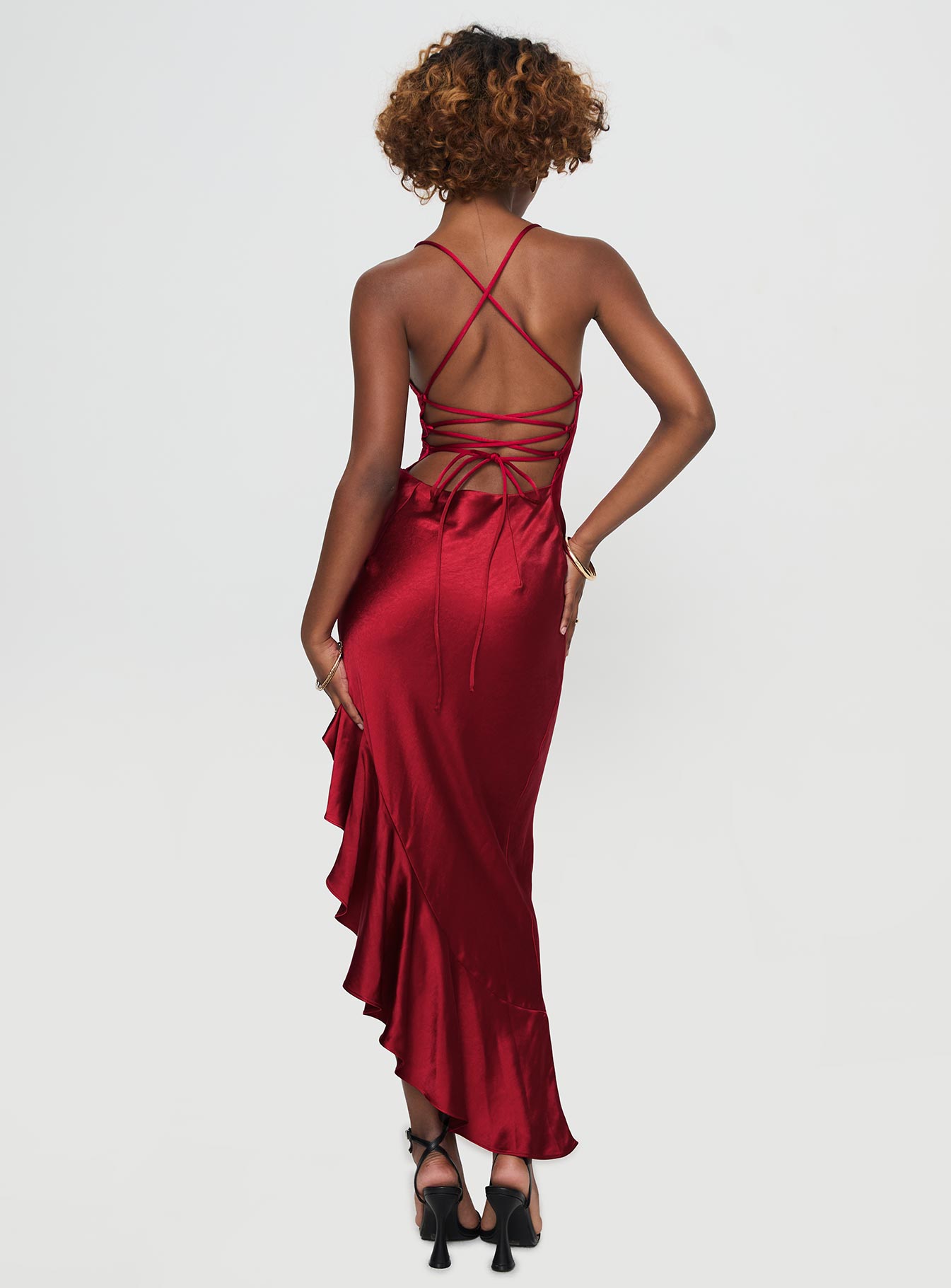 Casen Maxi Dress Red-Oh Mollys