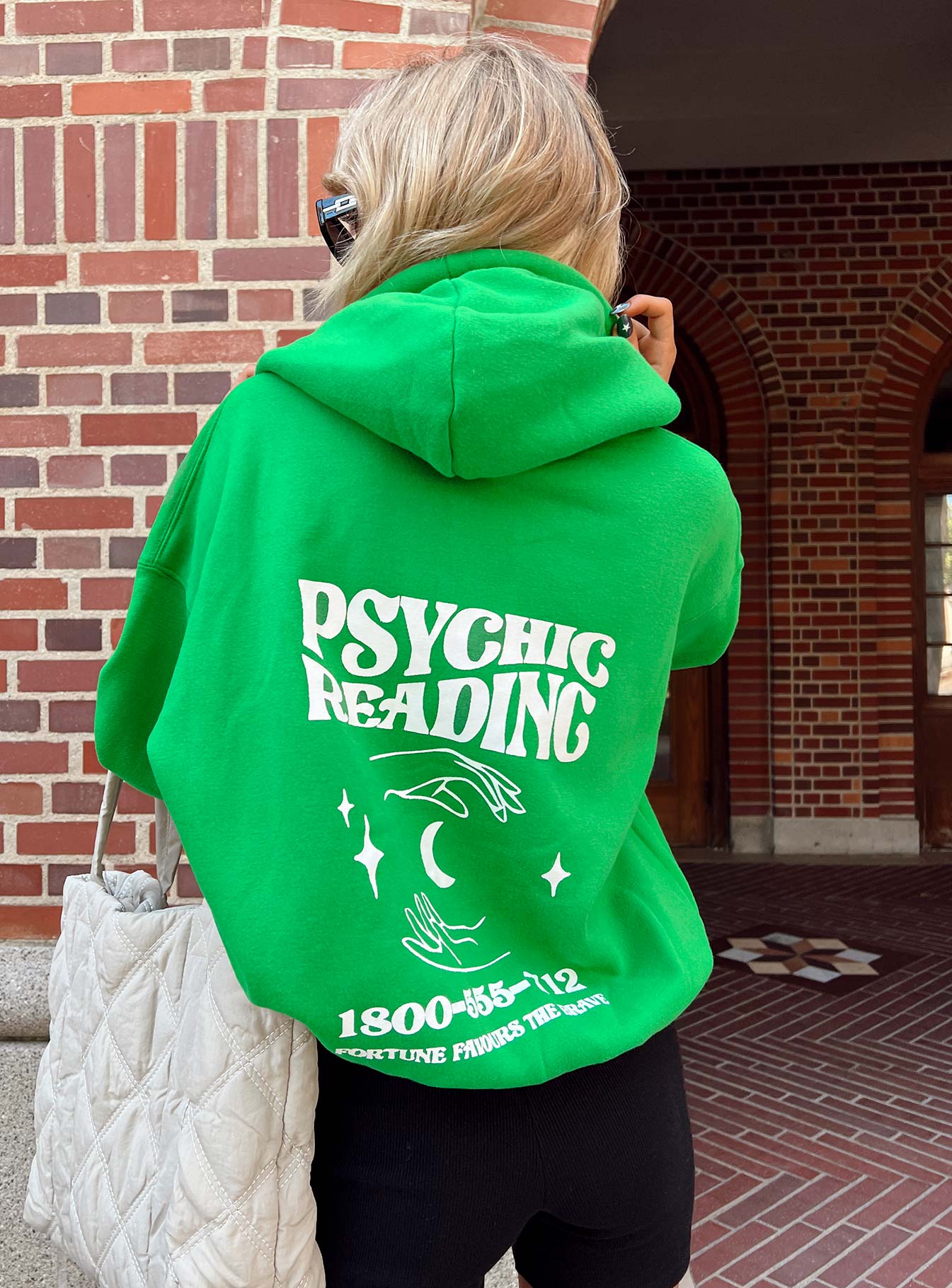 Lilly Psychic Hoodie Apple Green-Oh Mollys