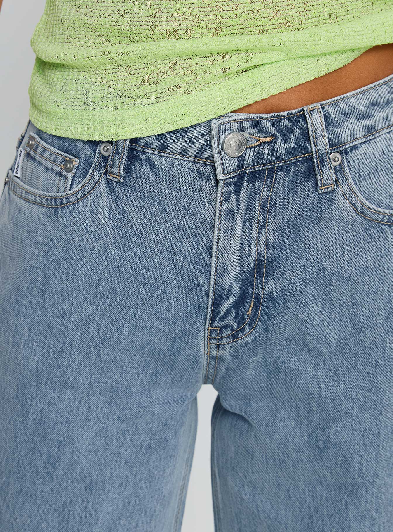 Darla Low Rise Straight Jean Vintage Blue Wash-Oh Mollys