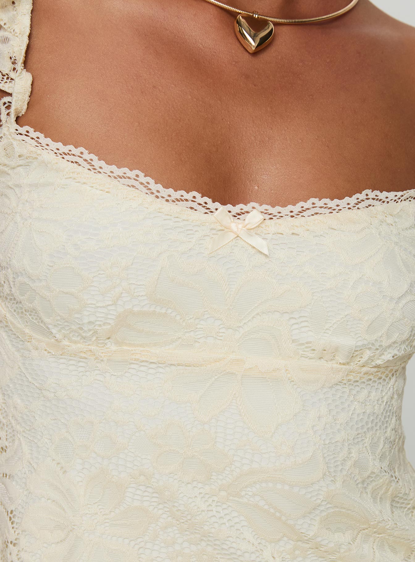 Madaleine Lace Top Cream-Oh Mollys