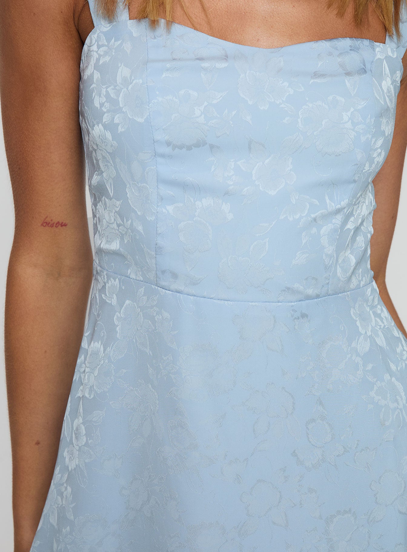 Mortes Mini Dress Blue-Oh Mollys