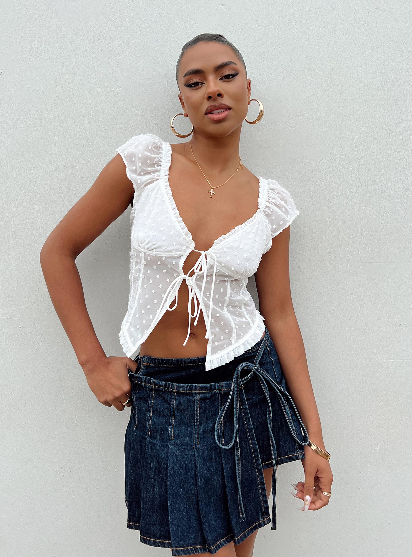 Elvia Top White-Oh Mollys