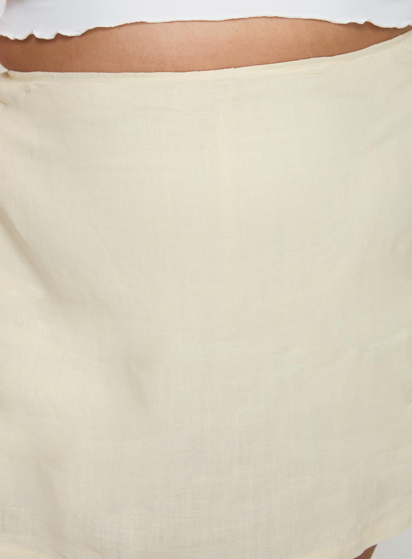 Gigi Skort Linen Cream Curve-Oh Mollys