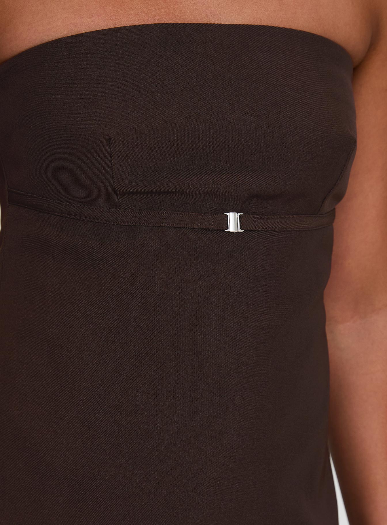 Irresistible Strapless Top Chocolate-Oh Mollys