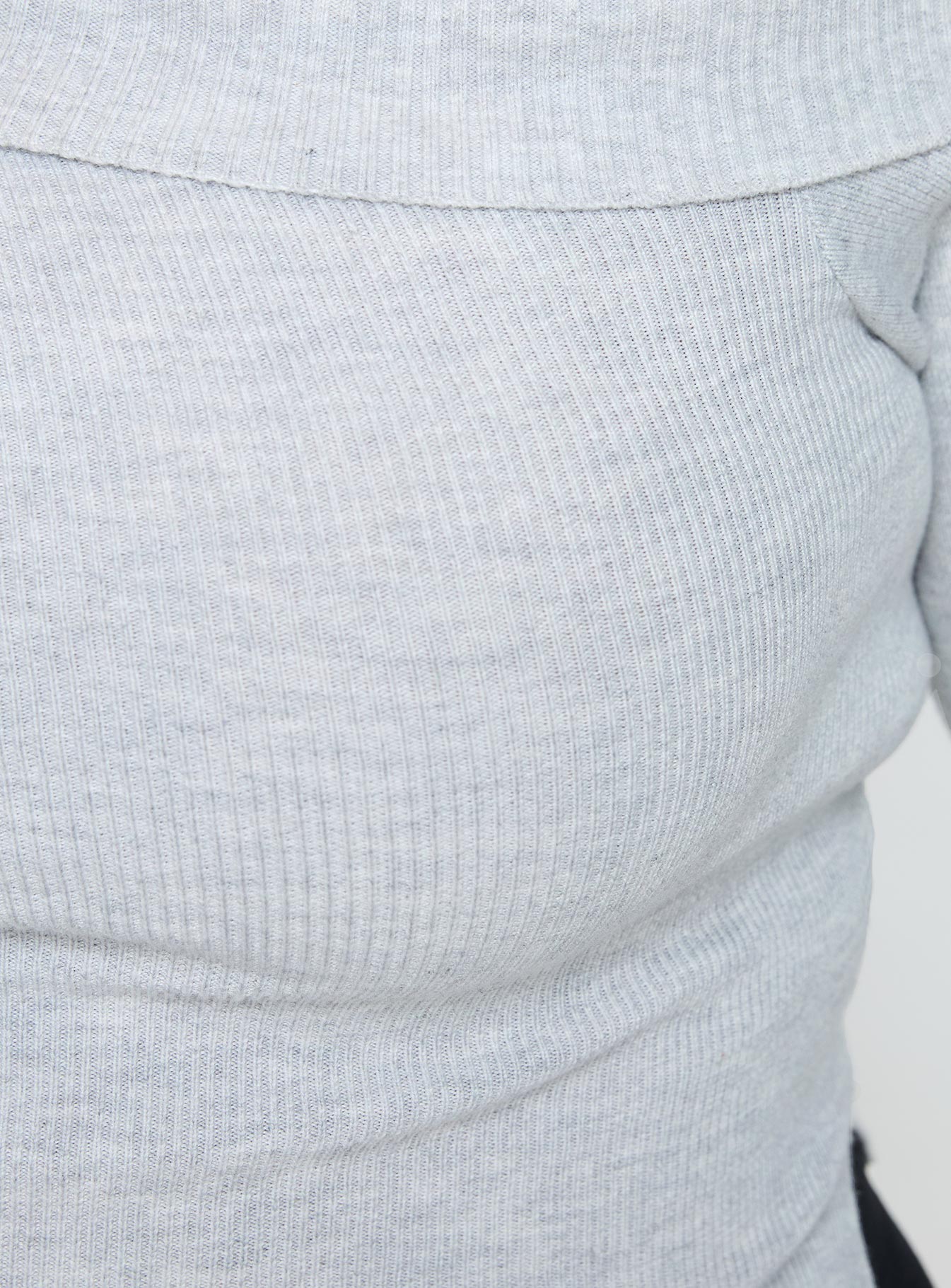 Sina Off The Shoulder Top Grey Curve-Oh Mollys