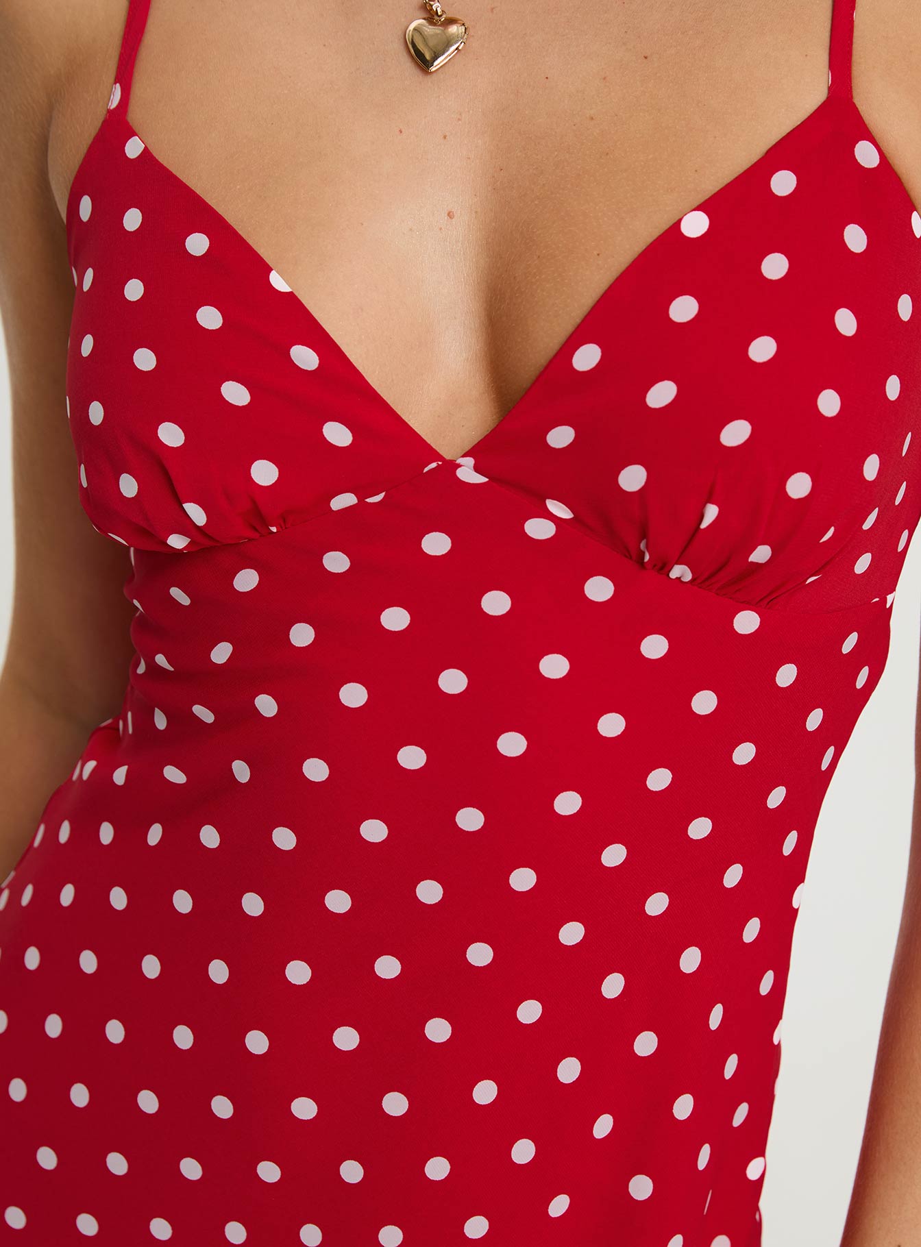 Chara Mini Dress Red-Oh Mollys