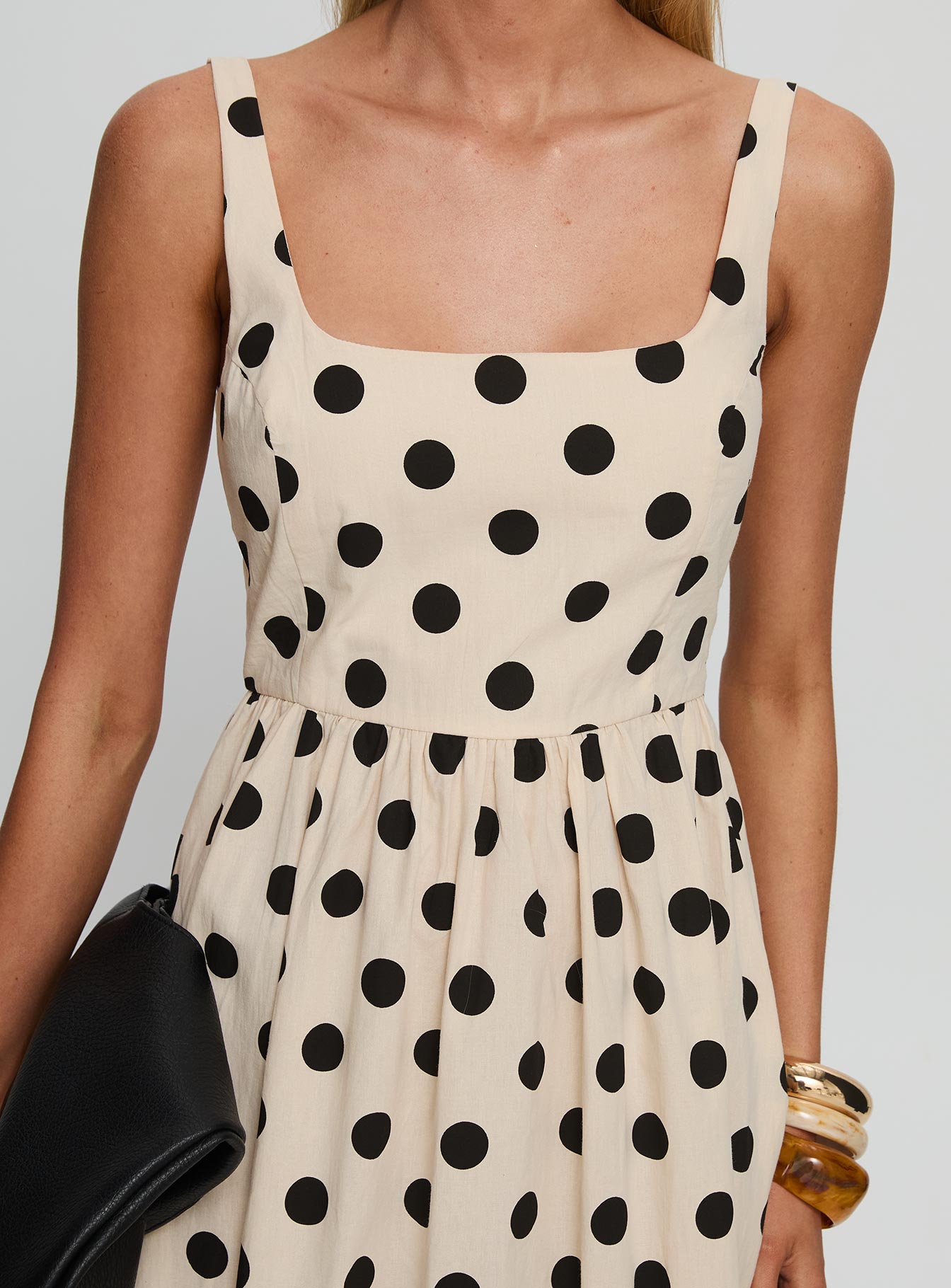 Cartmel Maxi Dress Cream / Polka Dot-Oh Mollys