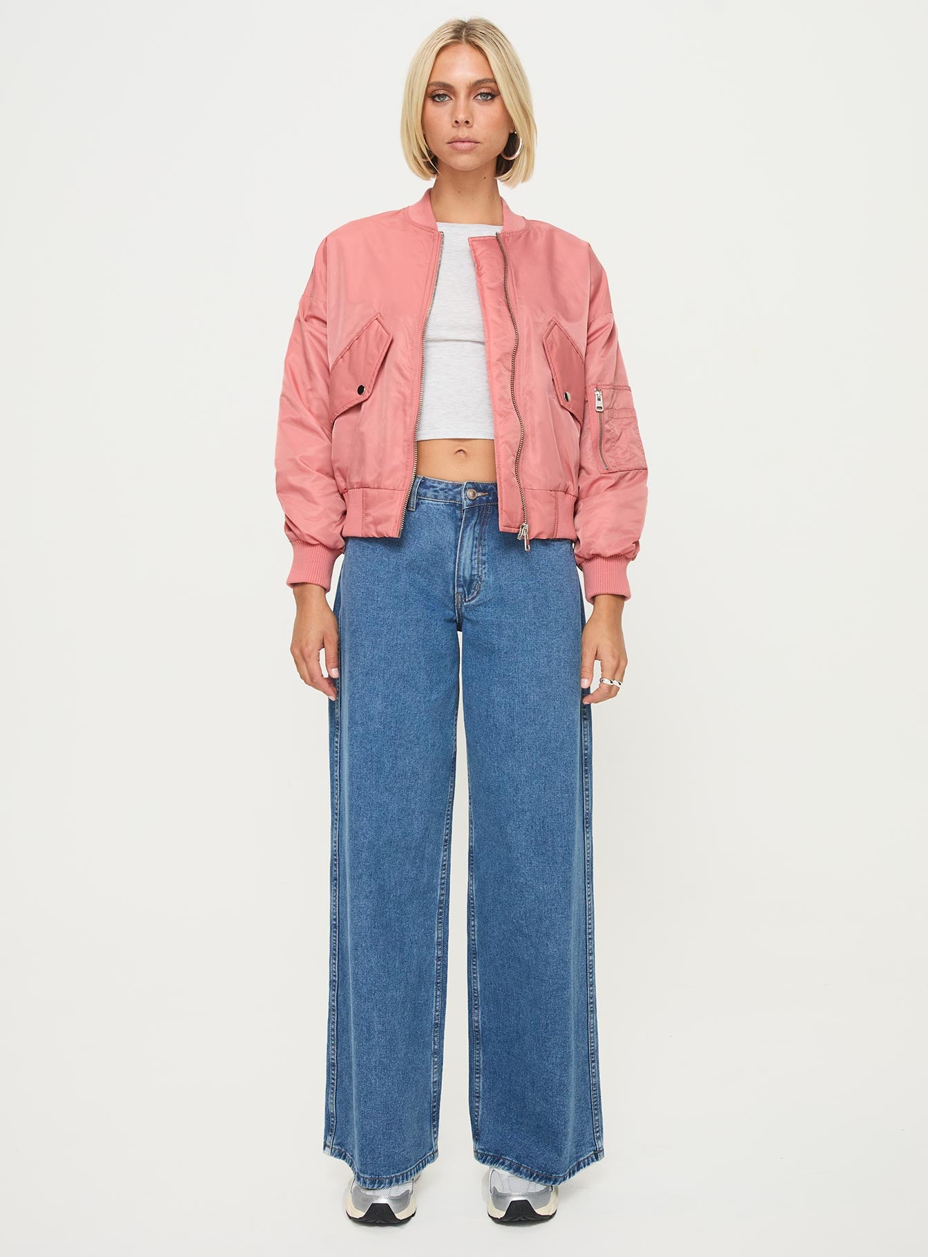 Regarn Bomber Jacket Dusted Rose-Oh Mollys