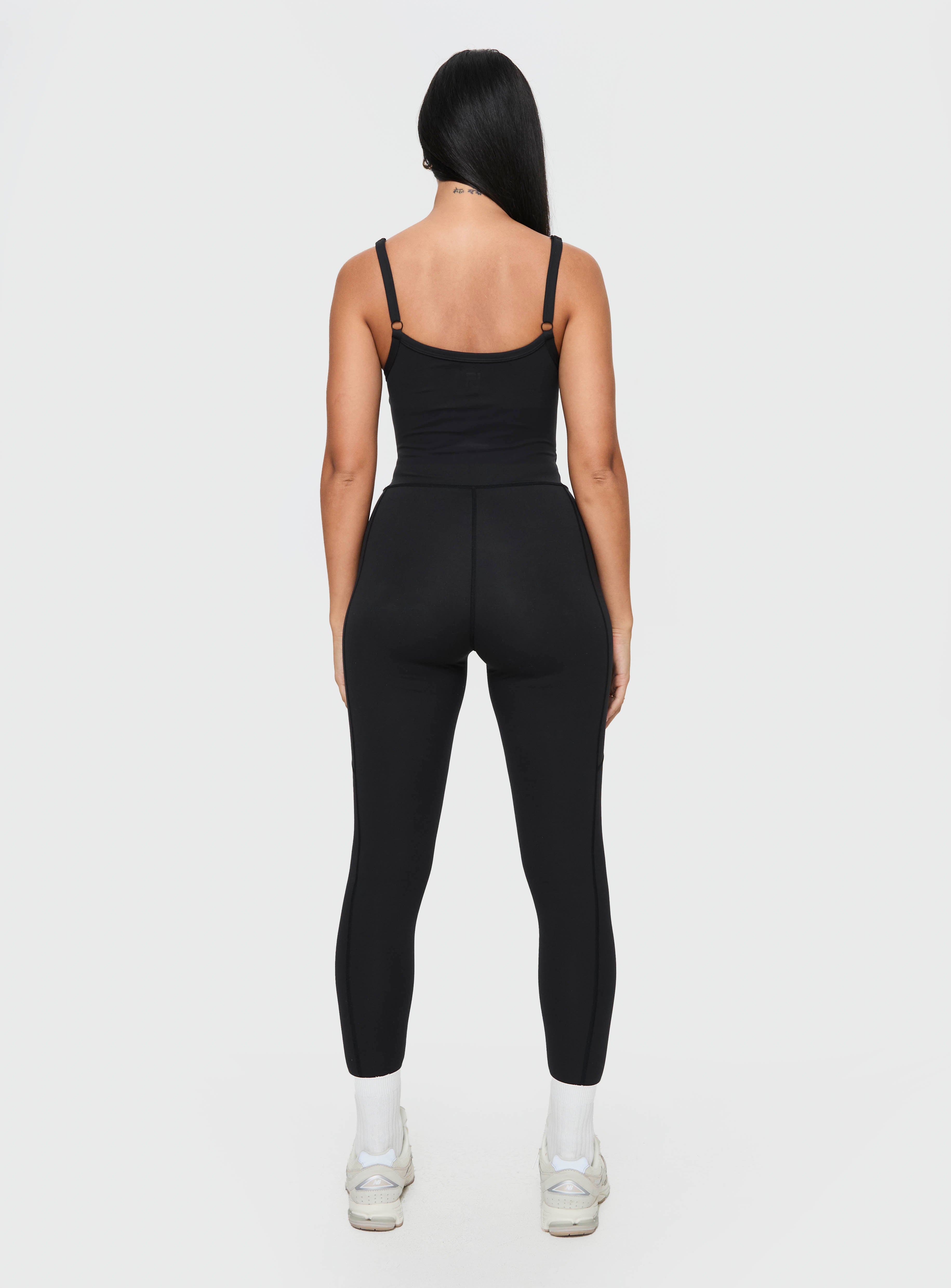 Go Getter Activewear Jumpsuit Black-Oh Mollys